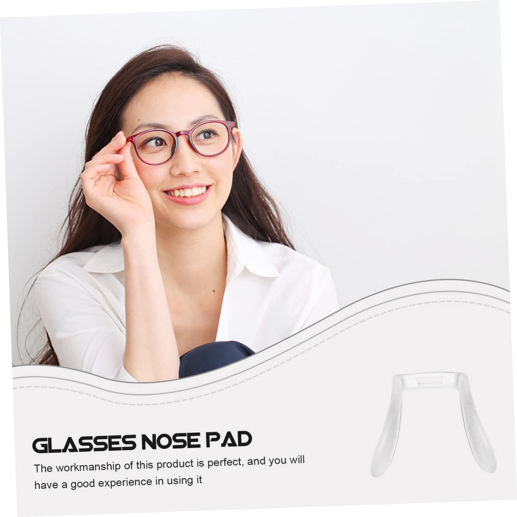 SOLUSTRE 3-Pack Hard Plastic Nose Pads & Temple Tips for Glasses & Sunglasses - Replacement Eyewear Support Pads for Comfort & Durability - Perfect for Reading, Driving, and Outdoor Activities