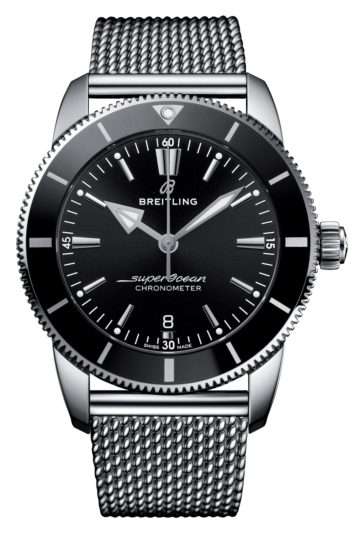 Breitling Superocean Heritage II Men's Luxury Dive Watch - 42mm Stainless Steel Case, Automatic Movement, Water Resistant 200m - Perfect for Diving, Swimming & Everyday Wear