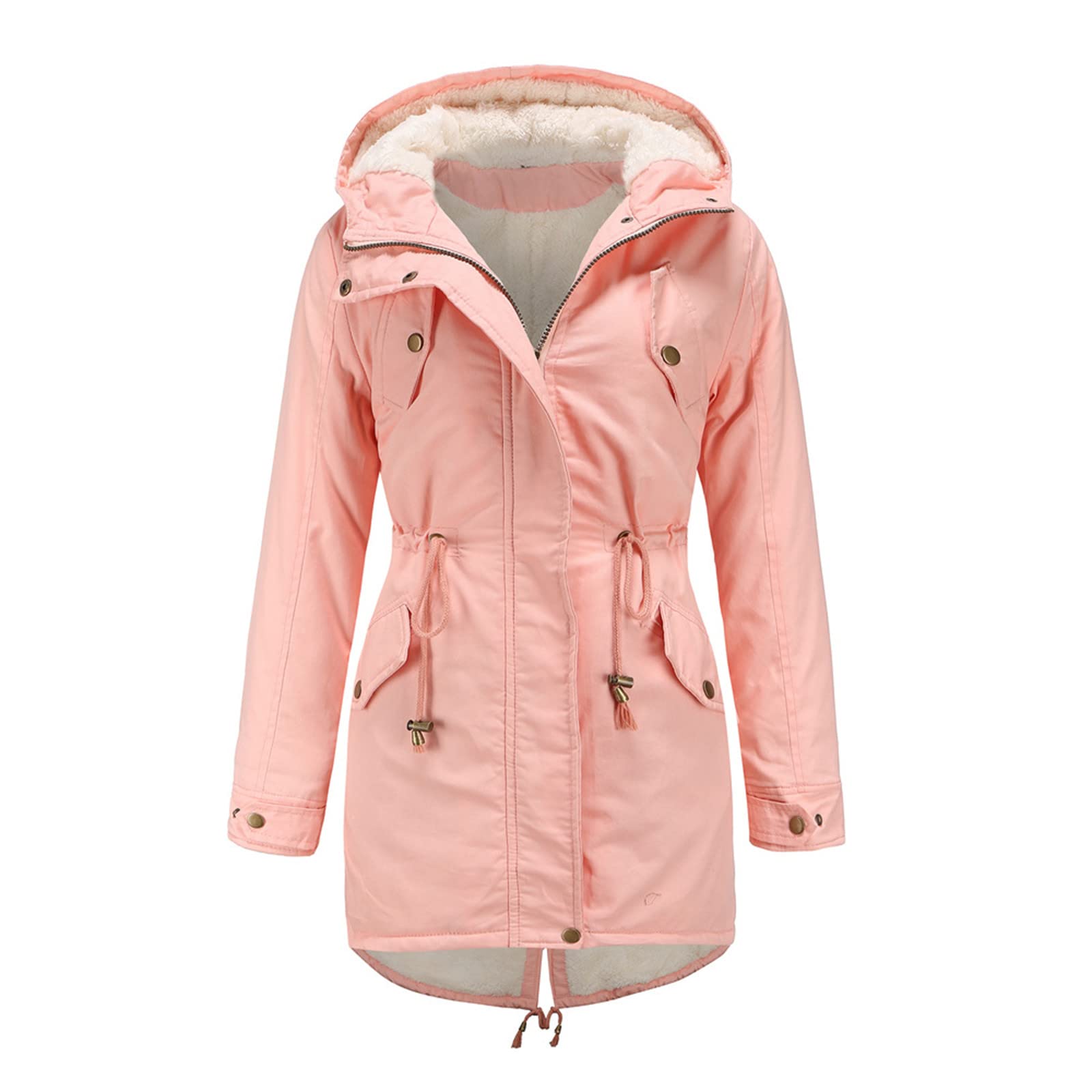 Women's Winter Jacket - Warm Wool Coat with Hood for Autumn & Winter | Loose Outerwear for Casual & Outdoor Activities