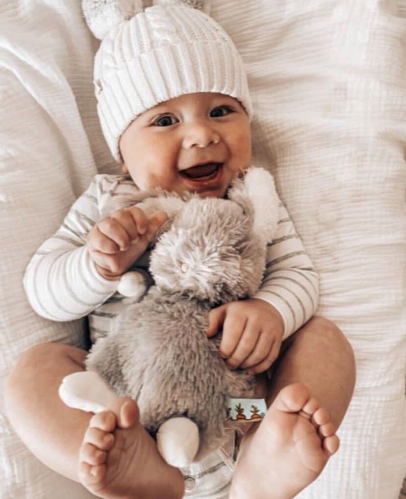 Wee Bloom Bunny - Adorable Plush Stuffed Animal Toy for Kids & Babies | Perfect for Nursery Decor, Birthday Gifts & Cuddling