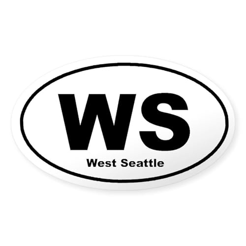 Clear - West Seattle Oval Sticker