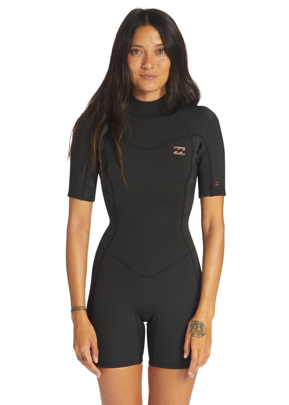 Billabong Women's Synergy 2mm Short Sleeve BZ Spring Wetsuit - Perfect for Surfing, Swimming & Water Sports