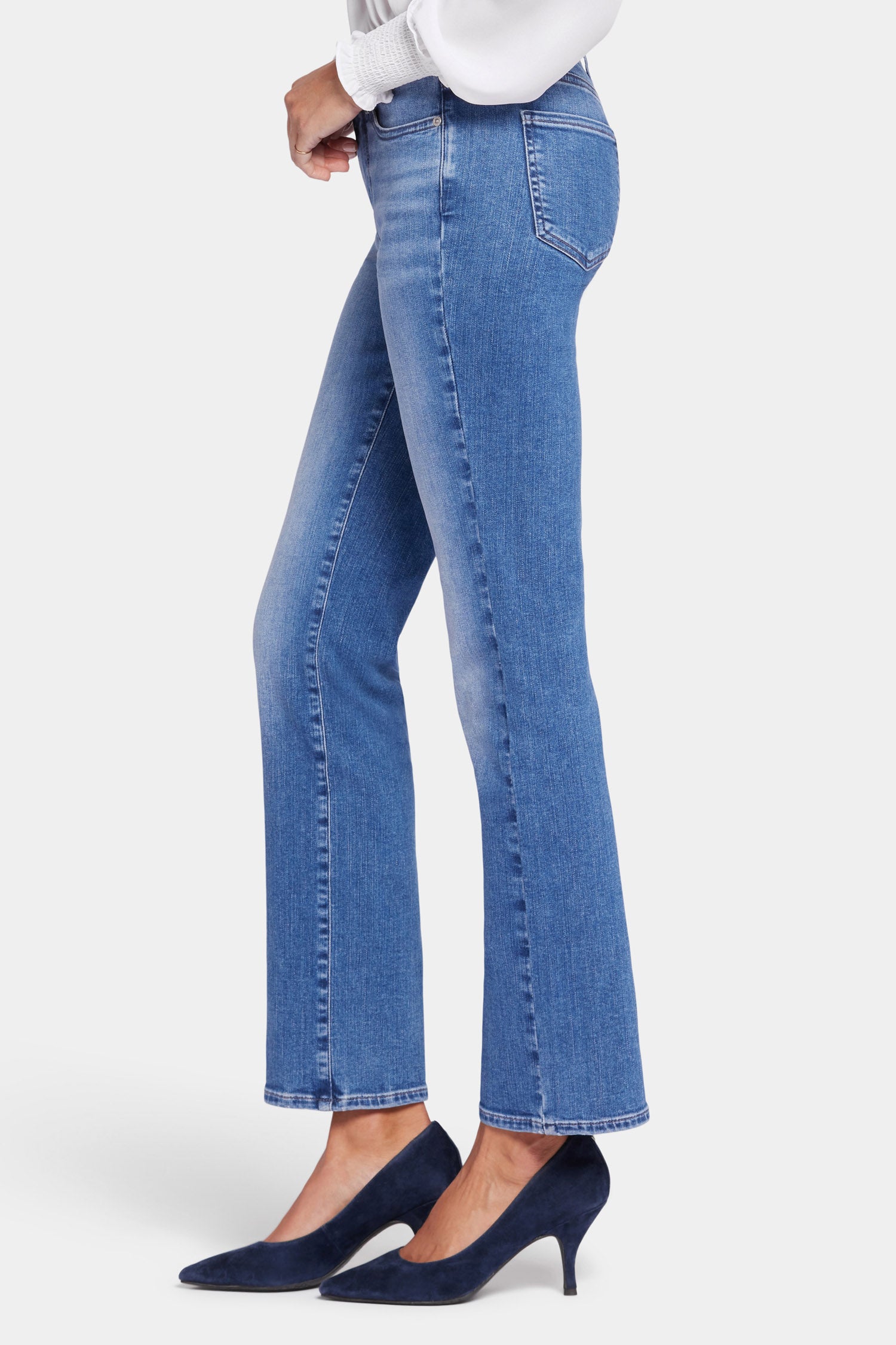 Ellison Straight Jeans for Women - High Waist Slim Fit Denim Pants - Perfect for Casual Wear, Office & Date Night