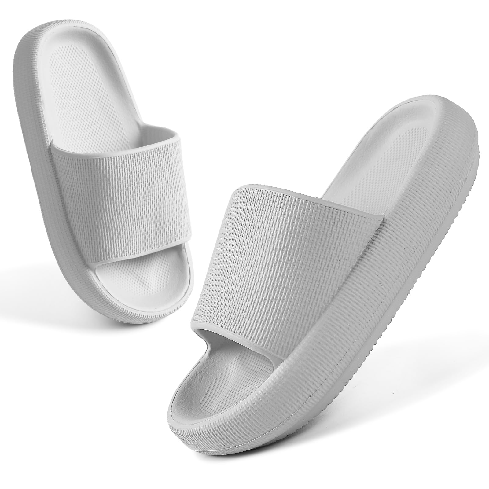 **Kids Cloud Slides - Soft Pillow Slippers for Boys & Girls | Non-Slip Shower Sandals, Beach & Pool Shoes with Thick Sole | Perfect for Bathroom, Summer Outings & Indoor Play**