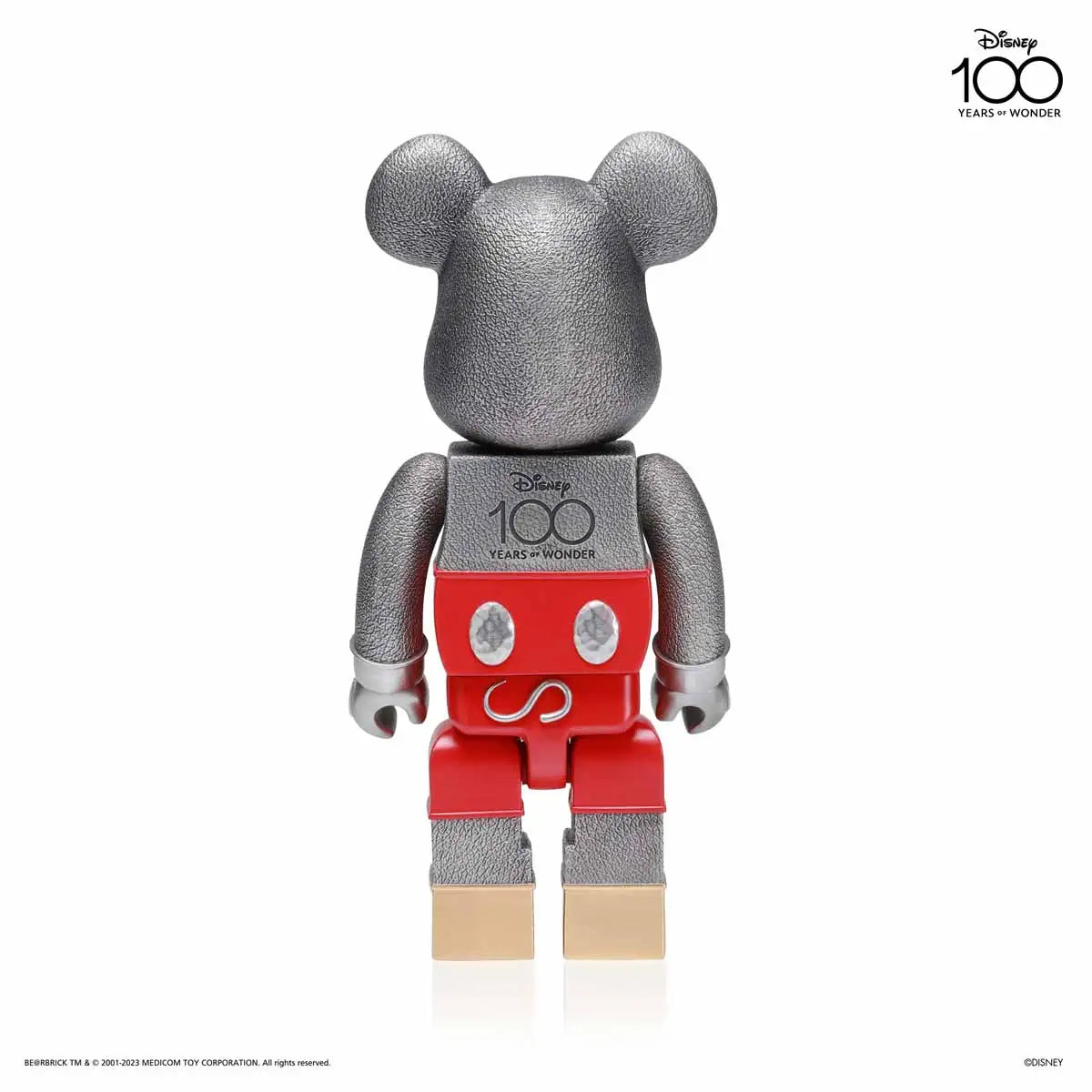 BE@RBRICK MICKEY MOUSE DISNEY 100th ANNIVERSARY X ROYAL SELANGOR Collectible Figure - Limited Edition Disney Collectors Item for Home Decor & Display
