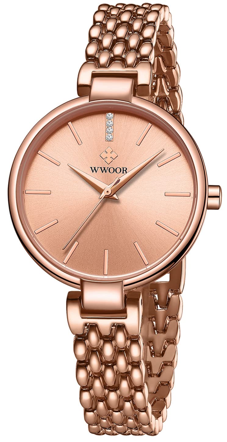 Elegant Women's Stainless Steel Waterproof Bracelet Watch - Fashionable Ladies Wristwatch for Daily Wear, Office & Special Occasions
