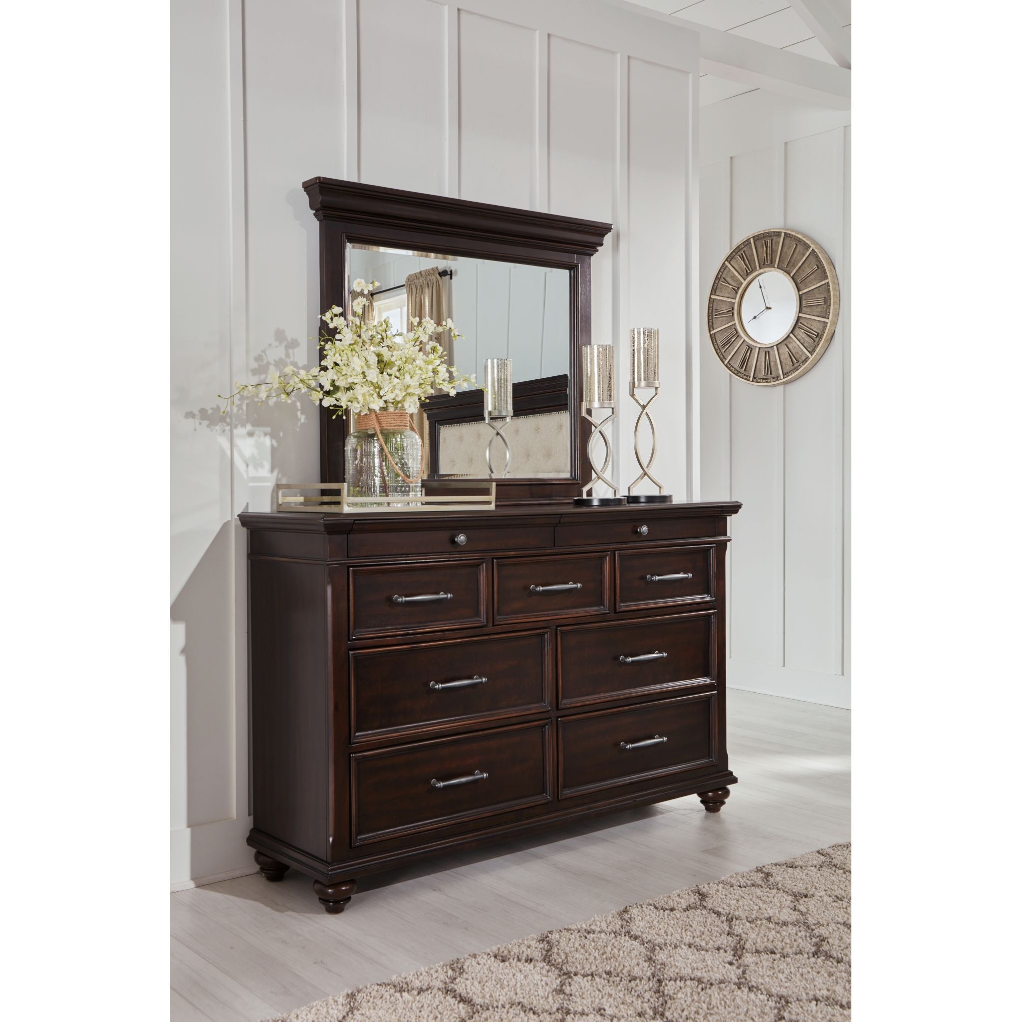 Brynhurst Dresser - Modern Wooden Dresser with 6 Drawers for Bedroom Storage & Organization | Perfect for Home, Apartment, and Dorm Room Decor