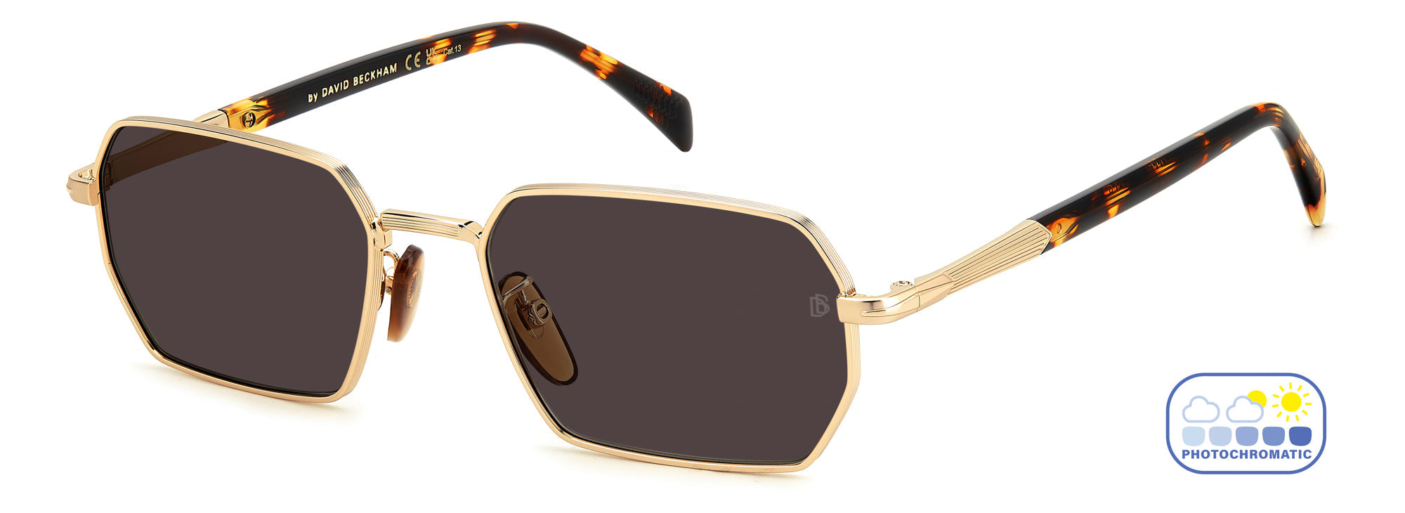 David Beckham DB1174/S Sunglasses - Polarized Aviator Style for Men & Women - UV Protection, Fashionable & Durable - Perfect for Driving, Travel & Outdoor Activities