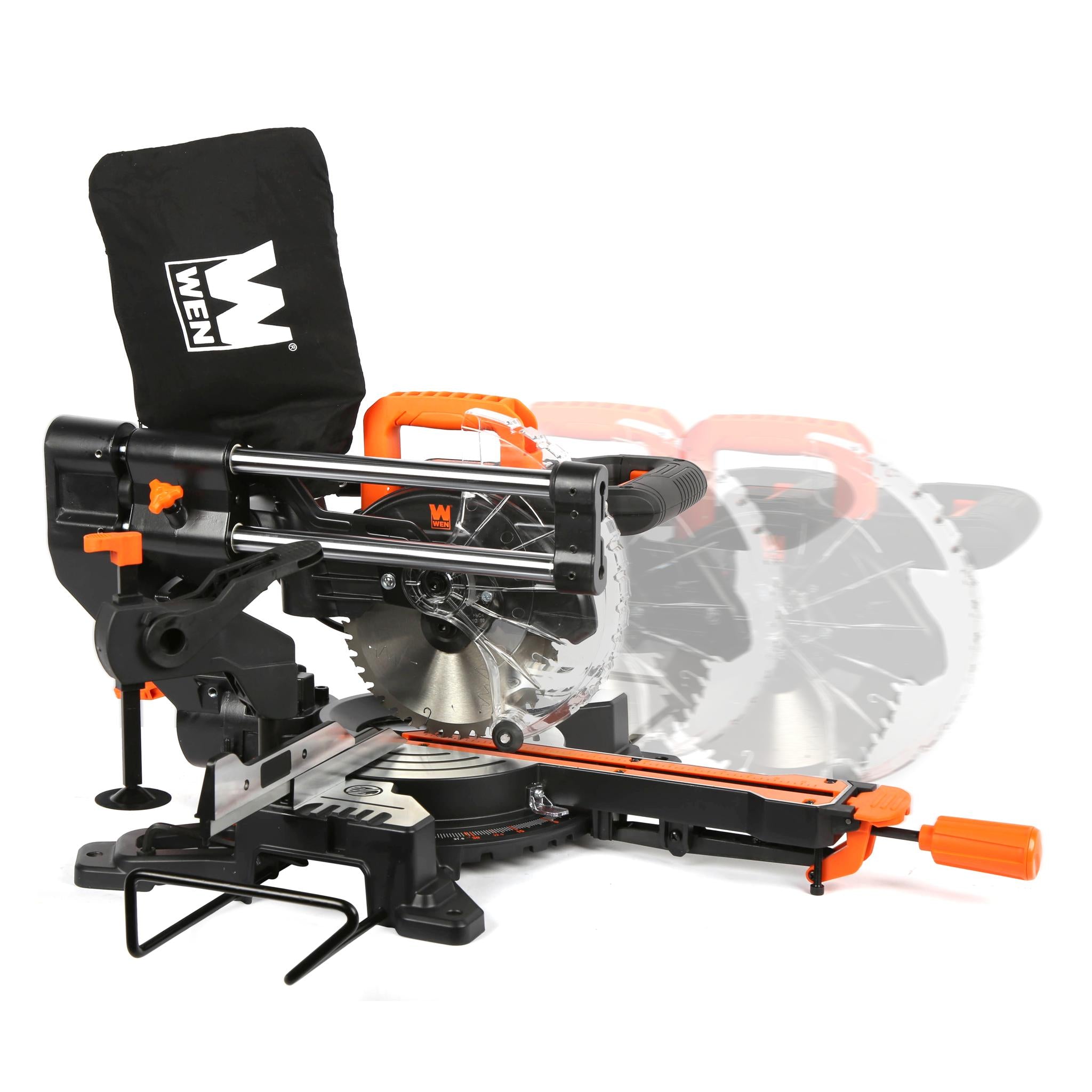 WEN MM0713 9.5 Amp 7.25-Inch Single Bevel Compact Sliding Compound Miter Saw with LED Cutline Guide - Perfect for Woodworking, DIY Projects, and Precision Cutting