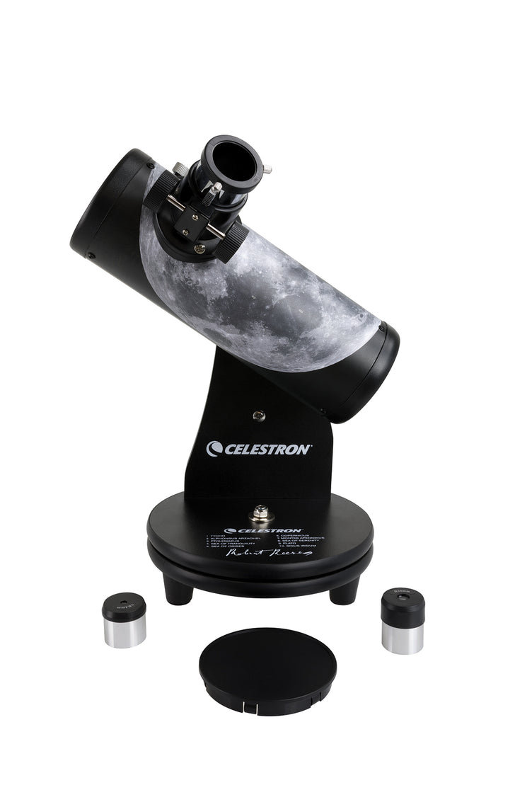 FirstScope Signature Series Moon Telescope by Robert Reeves – Portable & Powerful for Stargazing, Lunar Observation, and Astronomy Beginners