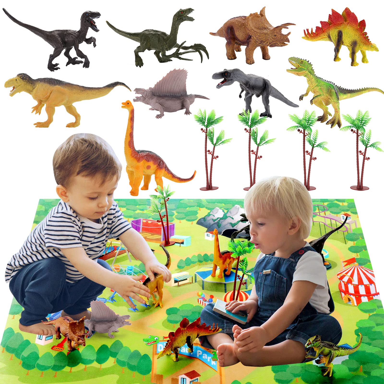 Dinosaur Toys for Kids Ages 2-7 | Educational STEM Learning Toys for Toddlers & Preschoolers | Perfect Birthday Gift for Boys & Girls | Great for Imaginative Play, Classroom Activities & Party Favors