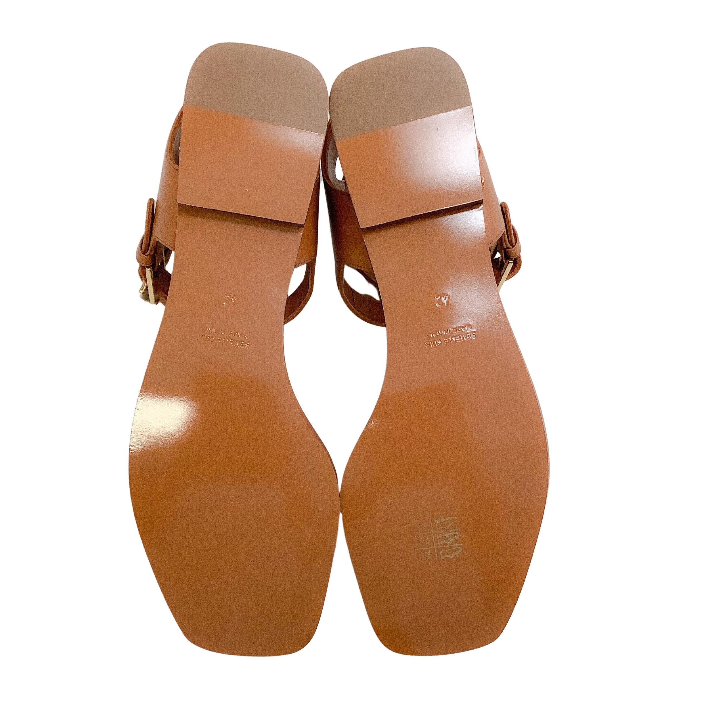 Laurence Dacade Brown Danny Flat Ankle Strap Sandals for Women - Comfortable Summer Casual Shoes for Beach, Wedding & Outdoor Activities