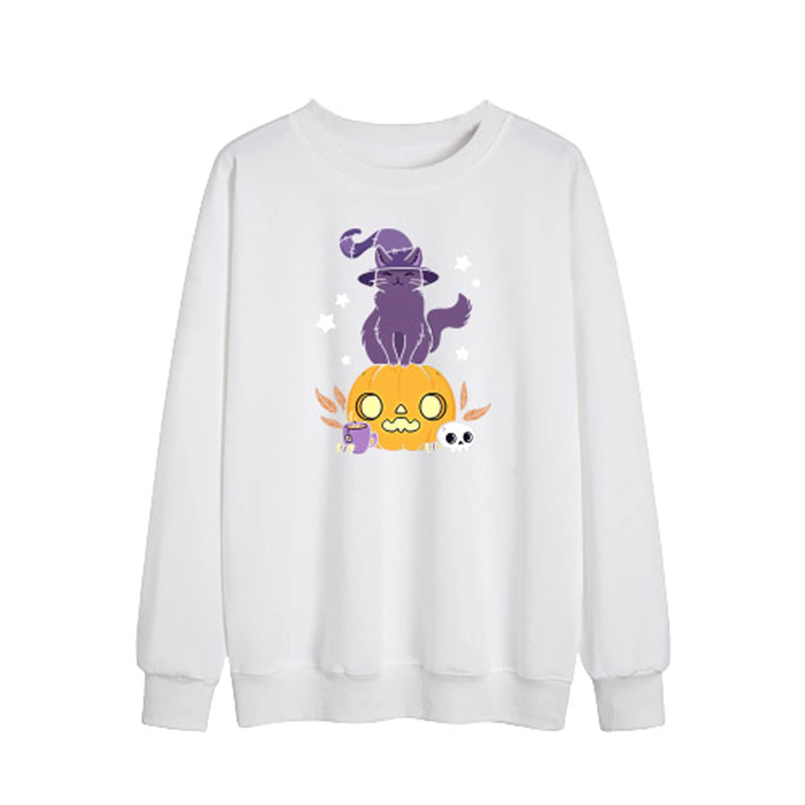 Women's Casual Long Sleeve Graphic Hooded Blouse - Winter & Fall Fashion Hoodie for Halloween & Holiday Outfits - Perfect for Parties, Office Wear, and Everyday Comfort