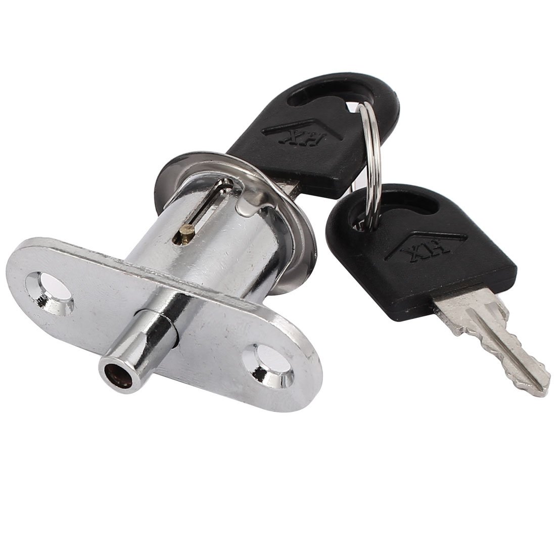 uxcell Heavy Duty Metal Drawer Cabinet Door Security Deadbolt Key Lock Latch with 2 Keys - Secure Storage Boxes, Tool Chests & Office Furniture