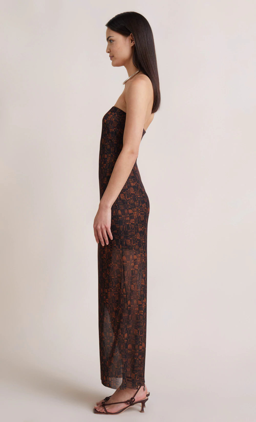 Checkmate Strapless Maxi Dress - Elegant Long Formal Gown for Women | Perfect for Weddings, Prom, Evening Parties & Special Occasions