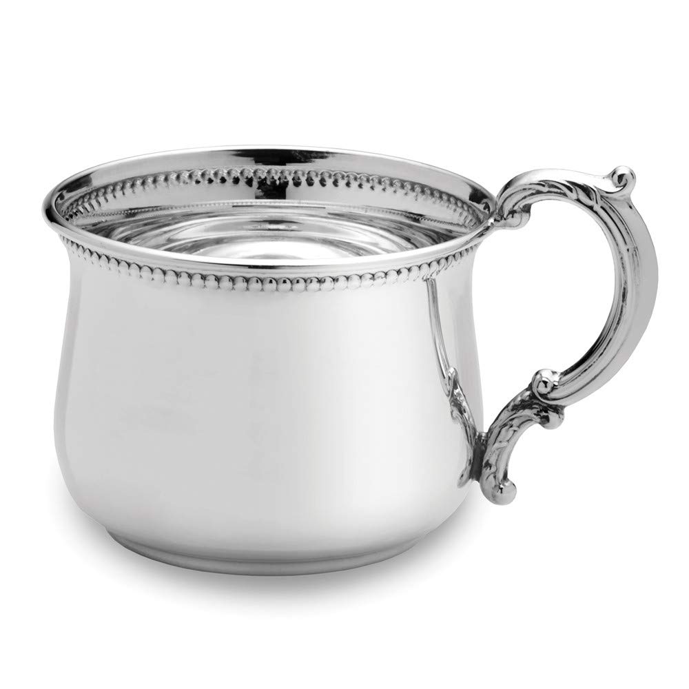 Sterling Silver Beaded Pot Belly Baby Cup for Women - Elegant & Unique Jewelry Gift for Her | Perfect for Birthdays, Anniversaries & Special Occasions