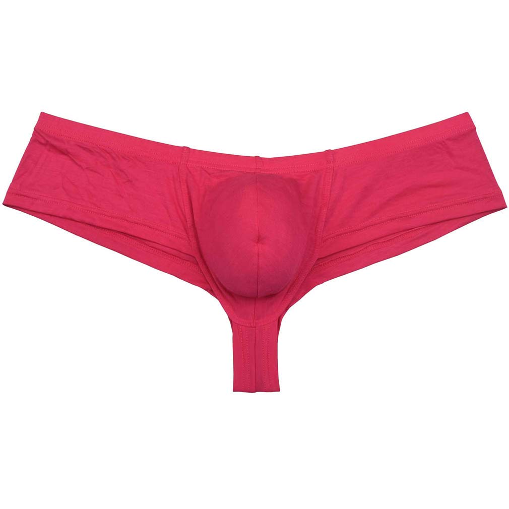 OROCOJUCO Men's Modal Cheeky Underwear - Brazilian Bikini Briefs with Bulge Pouch, Comfortable & Breathable Boxer Trunks for Workout, Sleep & Daily Wear