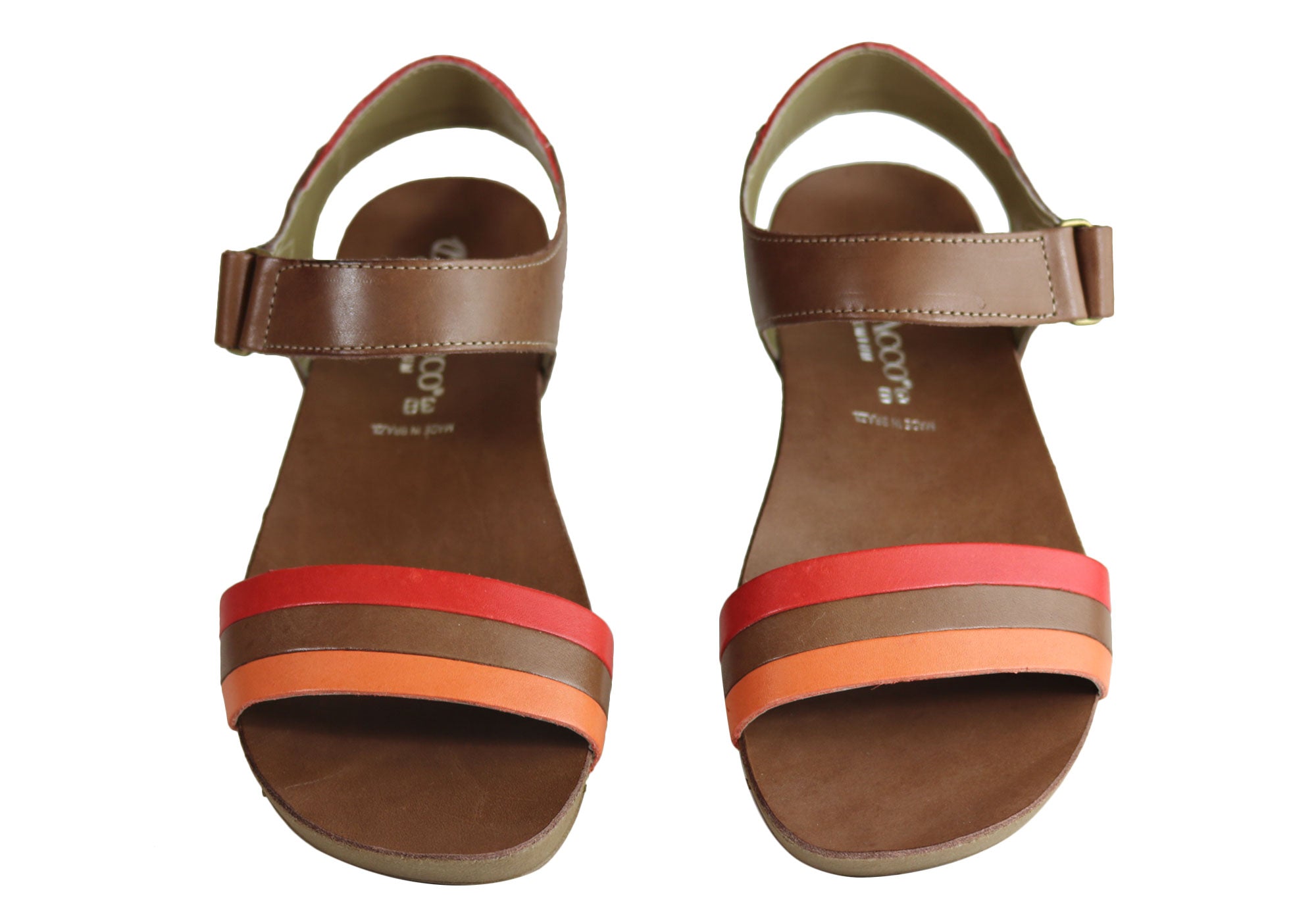 Andacco Canni Women's Comfortable Flat Leather Sandals - Handmade in Brazil - Perfect for Beach, Vacation & Summer Outfits