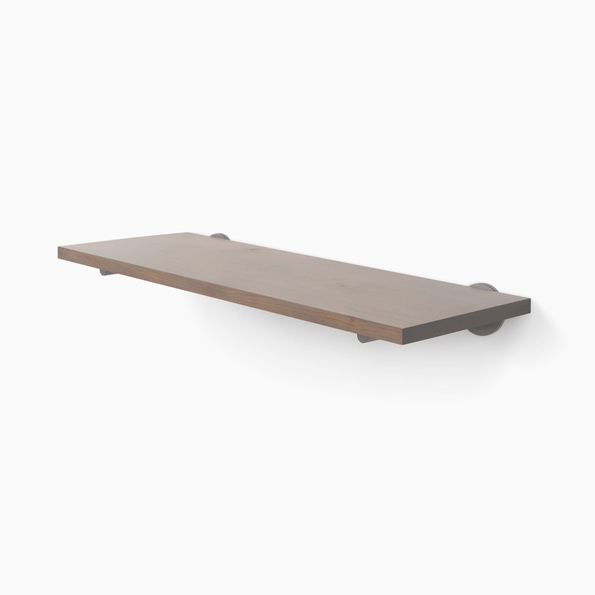 Modern Floating Wall Shelf - Roderick Hatch Grey Wooden Shelves for Living Room, Bedroom & Office Decor - Perfect for Displaying Books, Photos & Decorative Items