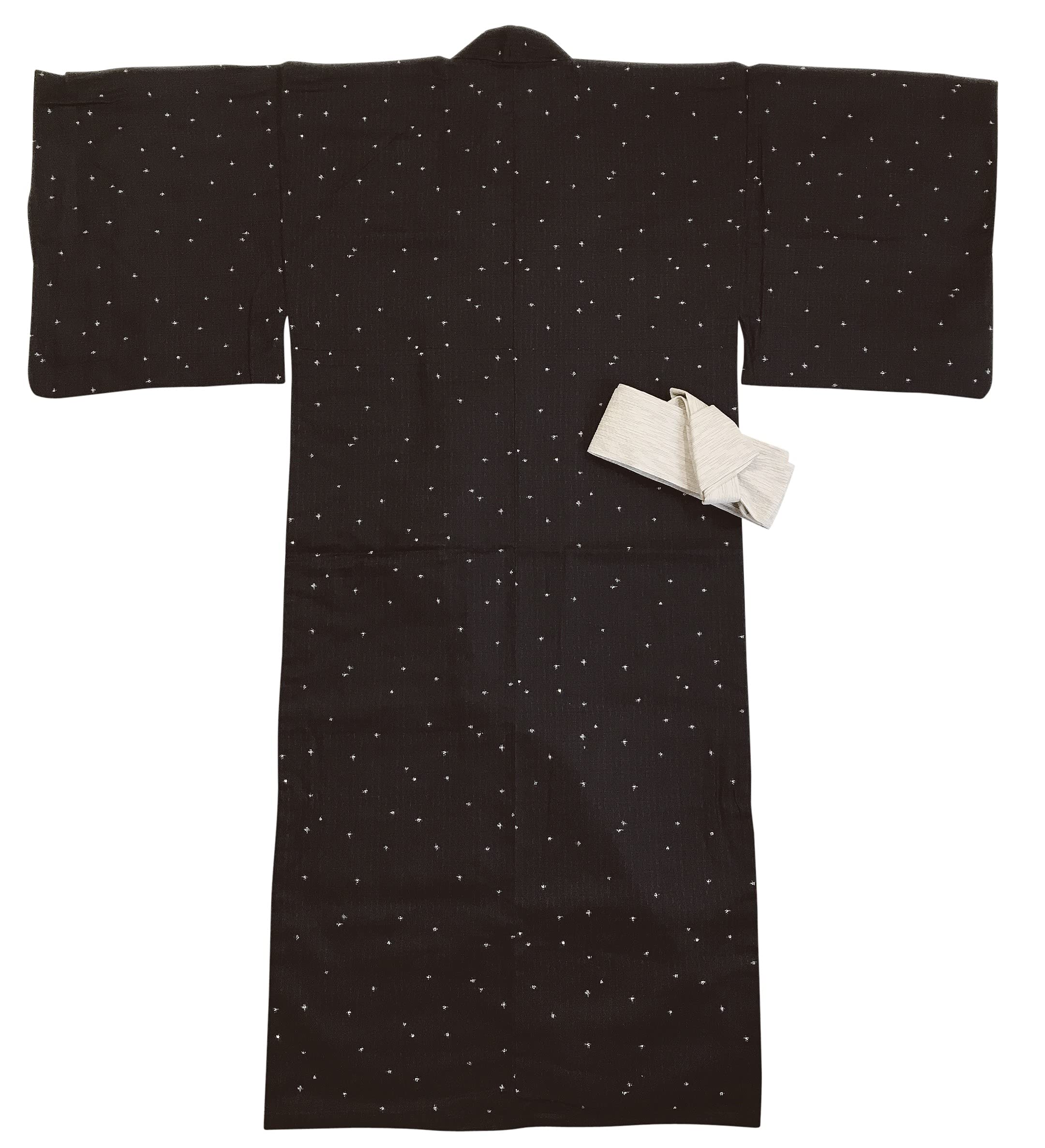 Edoten Men's Yukata with Simple Obi - Relaxing Casual Japanese Kimono for Summer Festivals, Beach Wear, and Home Lounging