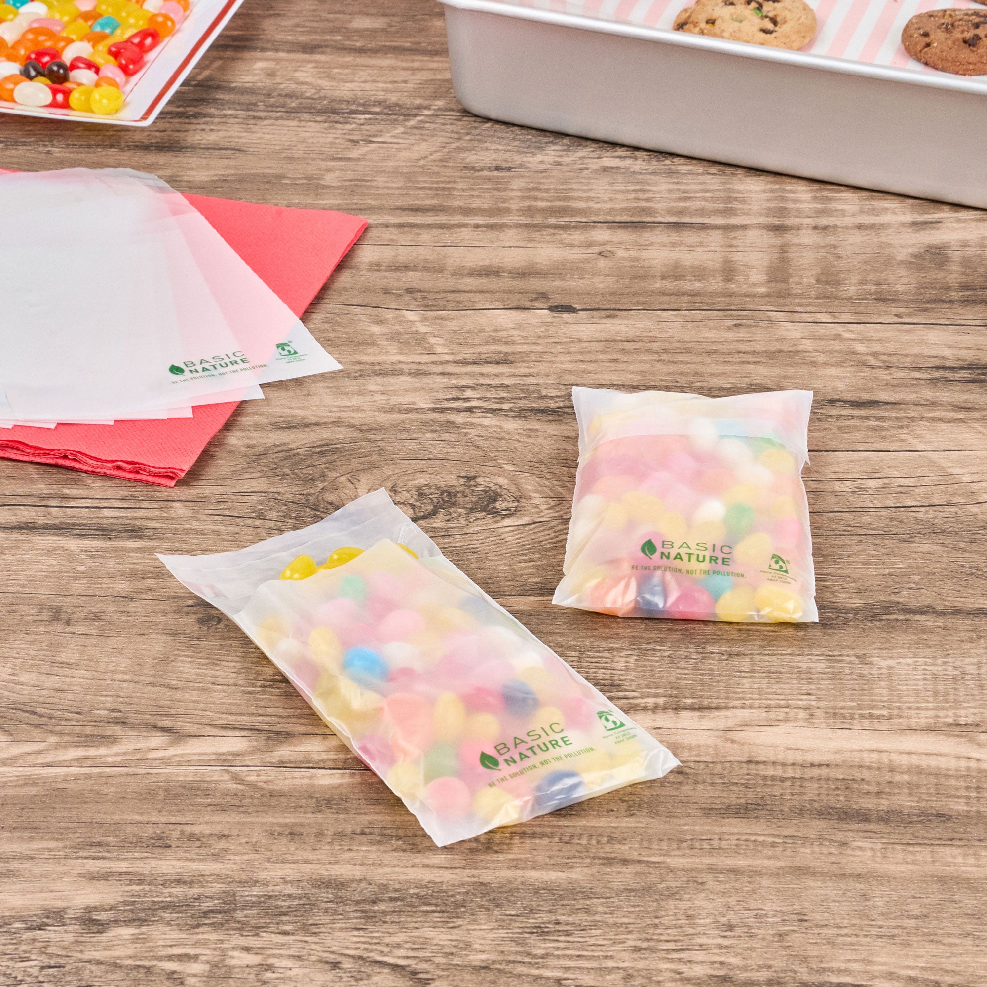 Eco-Friendly Translucent PLA/PBAT Self-Sealing Compostable Lip & Tape Bags - 5