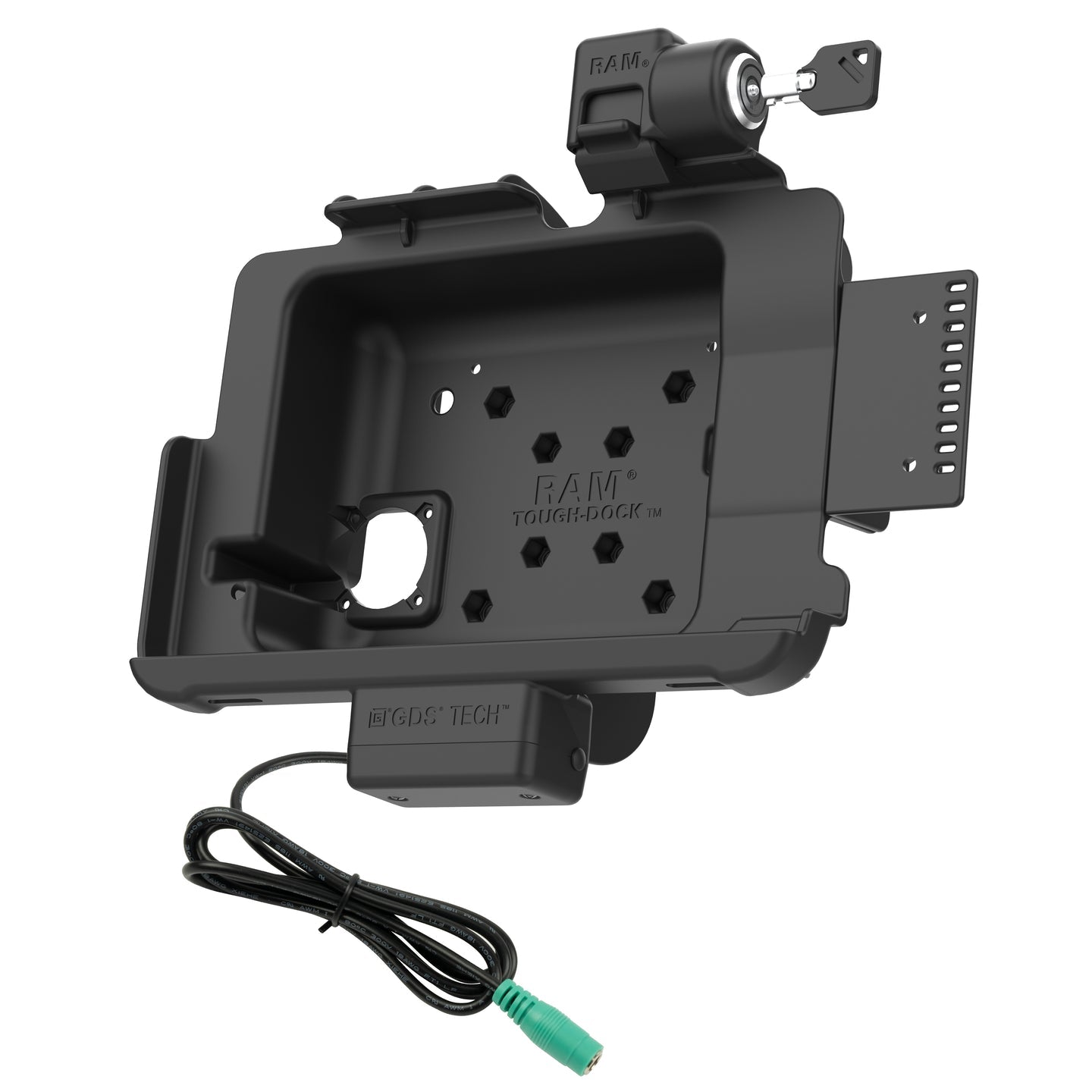 RAM® Tough Dock™ Locking Mount for Zebra ET4x 10 Tablet (RAM HOL ZE21PKLU) - Secure Charging Station for Retail, Warehouse & Industrial Use