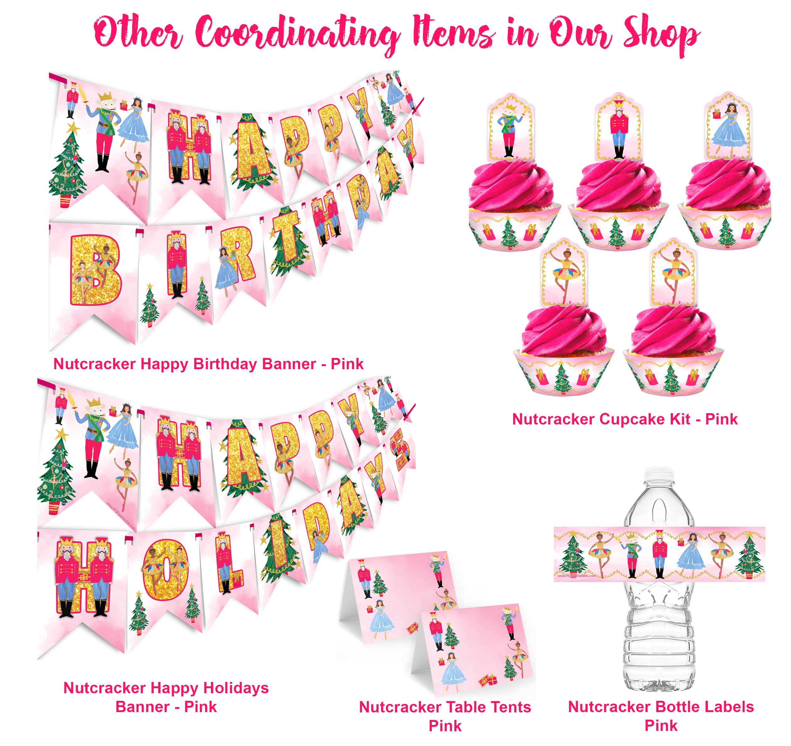Nutcracker Happy Holidays Banner - Christmas Nutcracker Party Supplies & Decorations - Holiday Party Decor - Perfect for Christmas Tree Decorations, Home & Office Holiday Parties