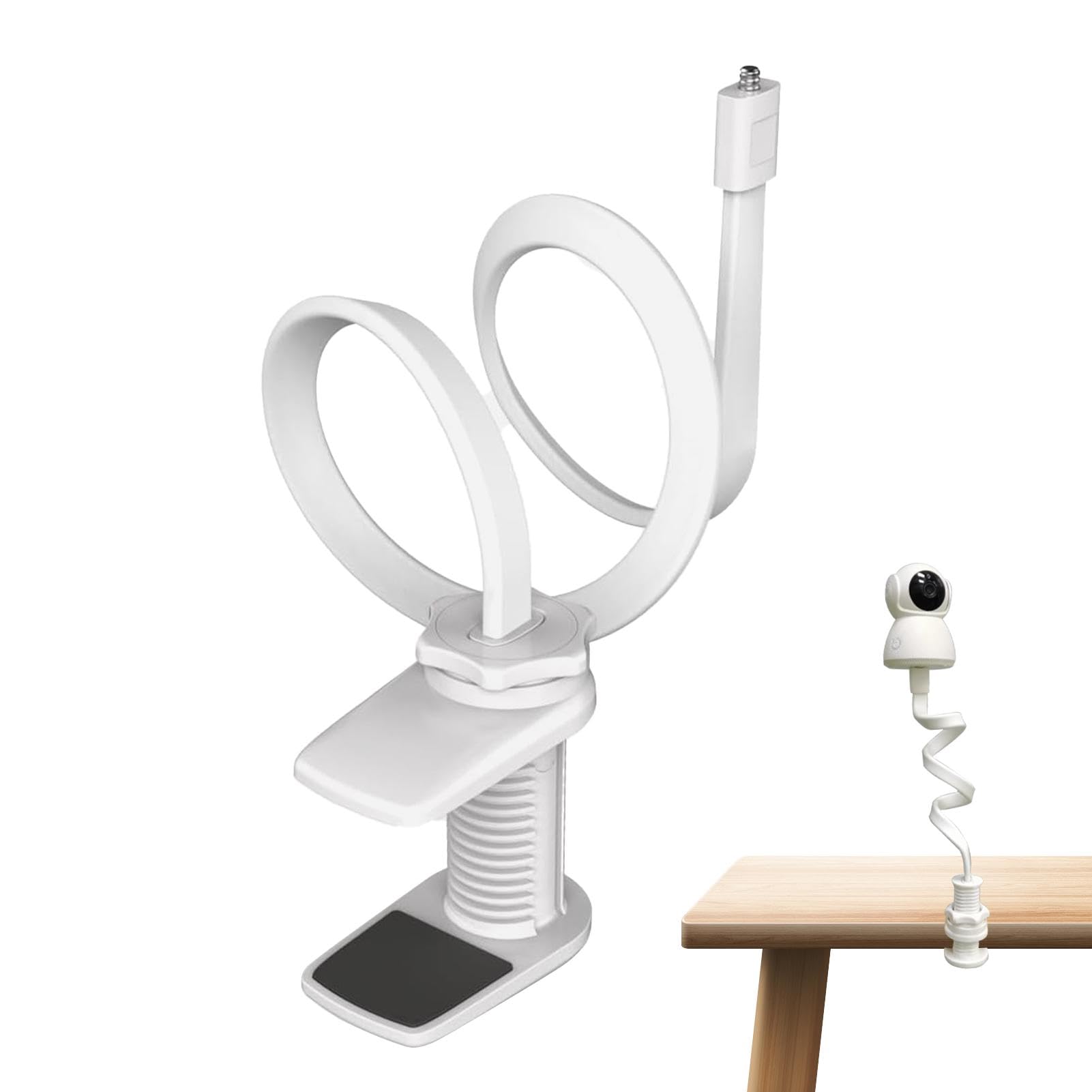 Baby Monitor Stand with Flexible Arm - Crib Camera Mount for Nursery & Bedroom
