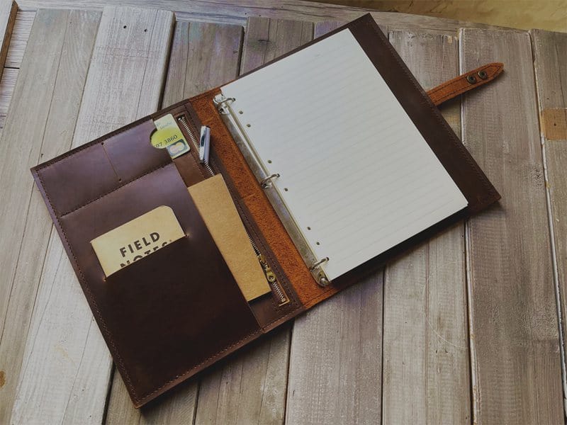 Personalized Large Refillable Leather Journal - Custom Engraved Notebook for Writing, Sketching & Travel - Perfect Gift for Writers, Artists & Professionals