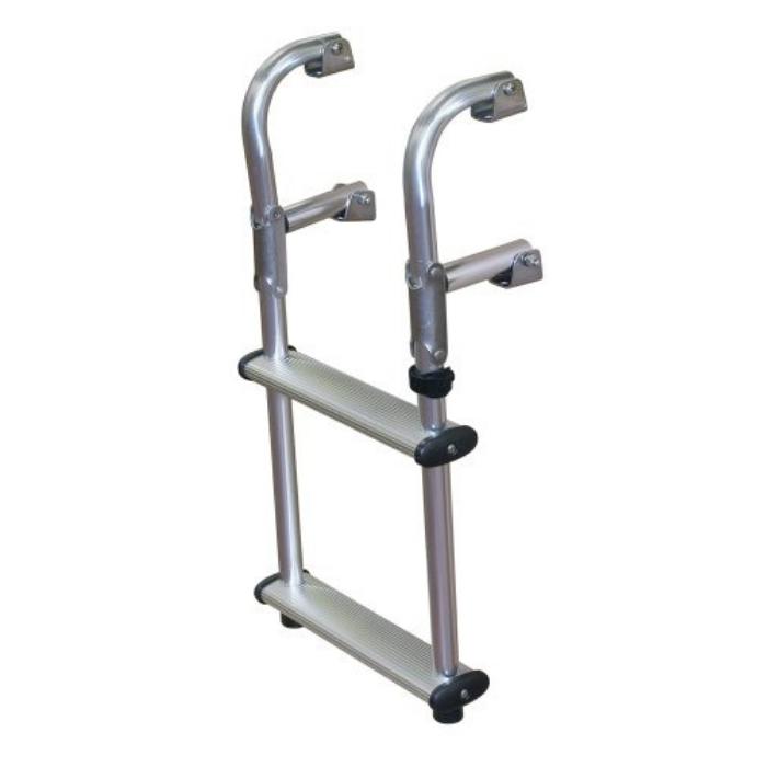 JIF Marine EPU Compact Transom Ladder - Lightweight Boat Ladder for Easy Boarding - Perfect for Fishing, Swimming & Water Sports