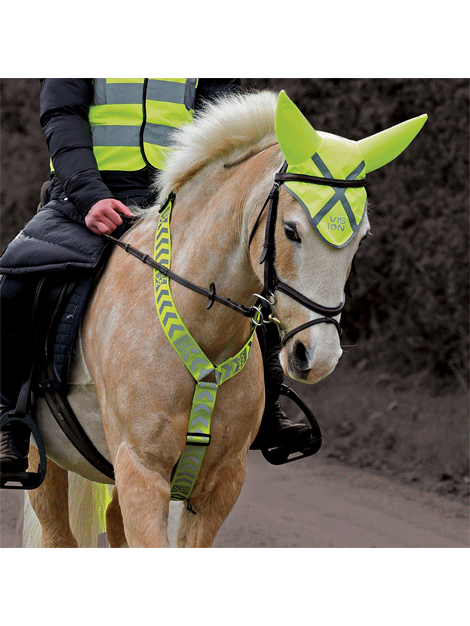 High Visibility Safety Vest Breastplate - Reflective Workwear for Construction, Cycling & Outdoor Activities - Ideal for Nighttime Visibility & Hazard Protection