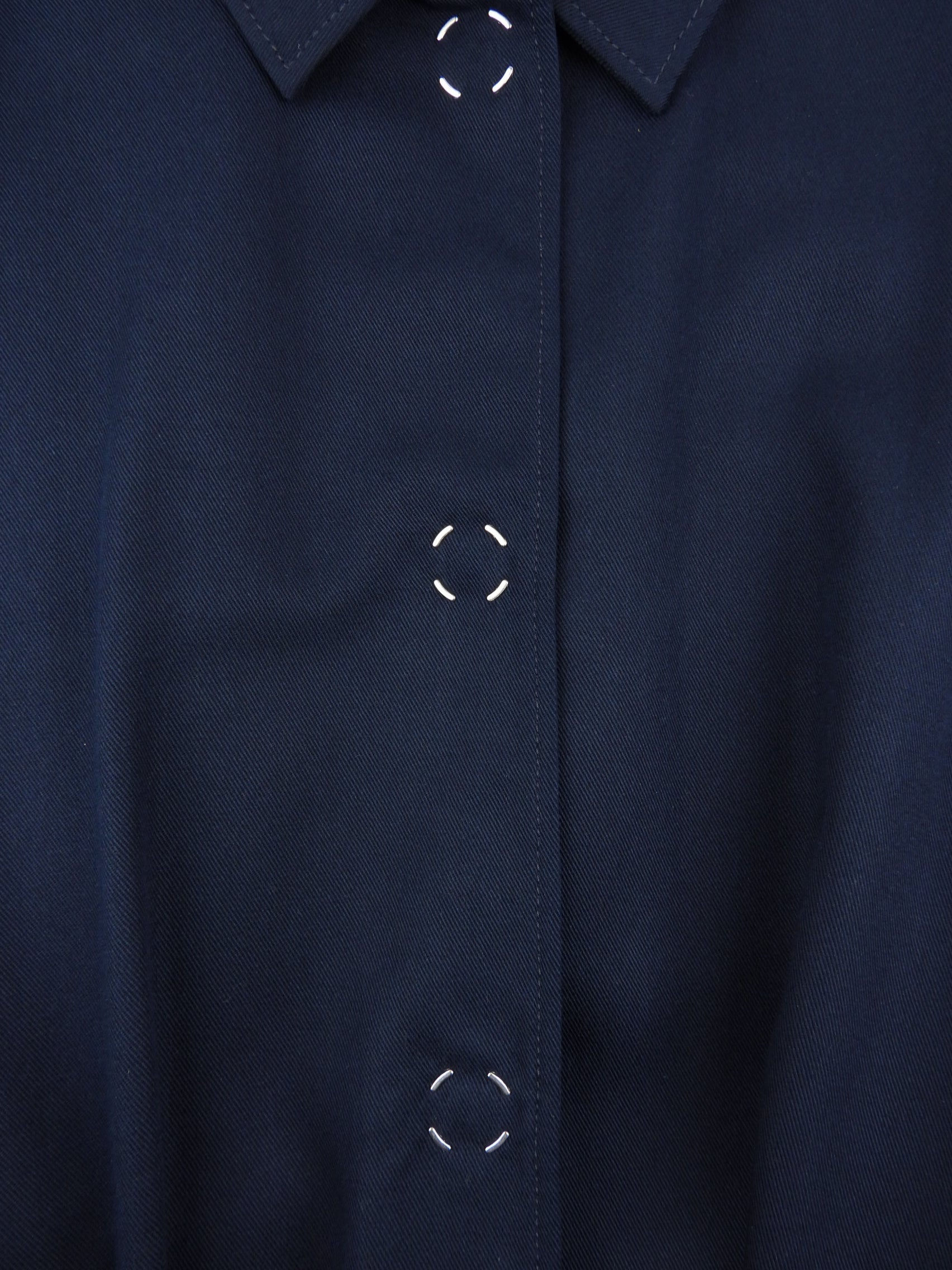ACNE Studios Navy Blue Press Stud Belted Long Trench Coat - Size 36 | Waterproof Windbreaker for Women | Perfect for Fall & Winter Fashion, Office Wear & Outdoor Activities