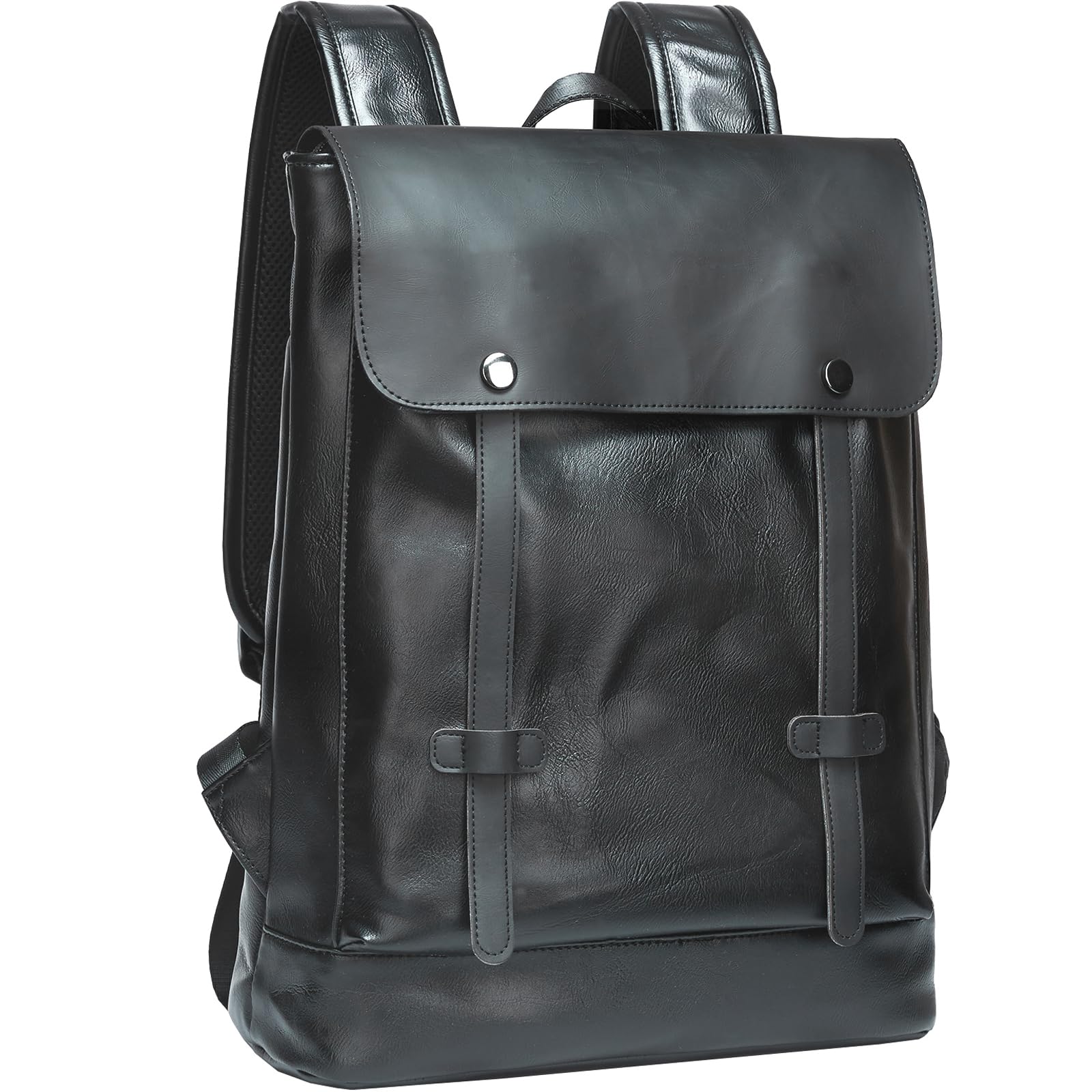 Premium Waterproof Leather Laptop Backpack for Men - Fits 14