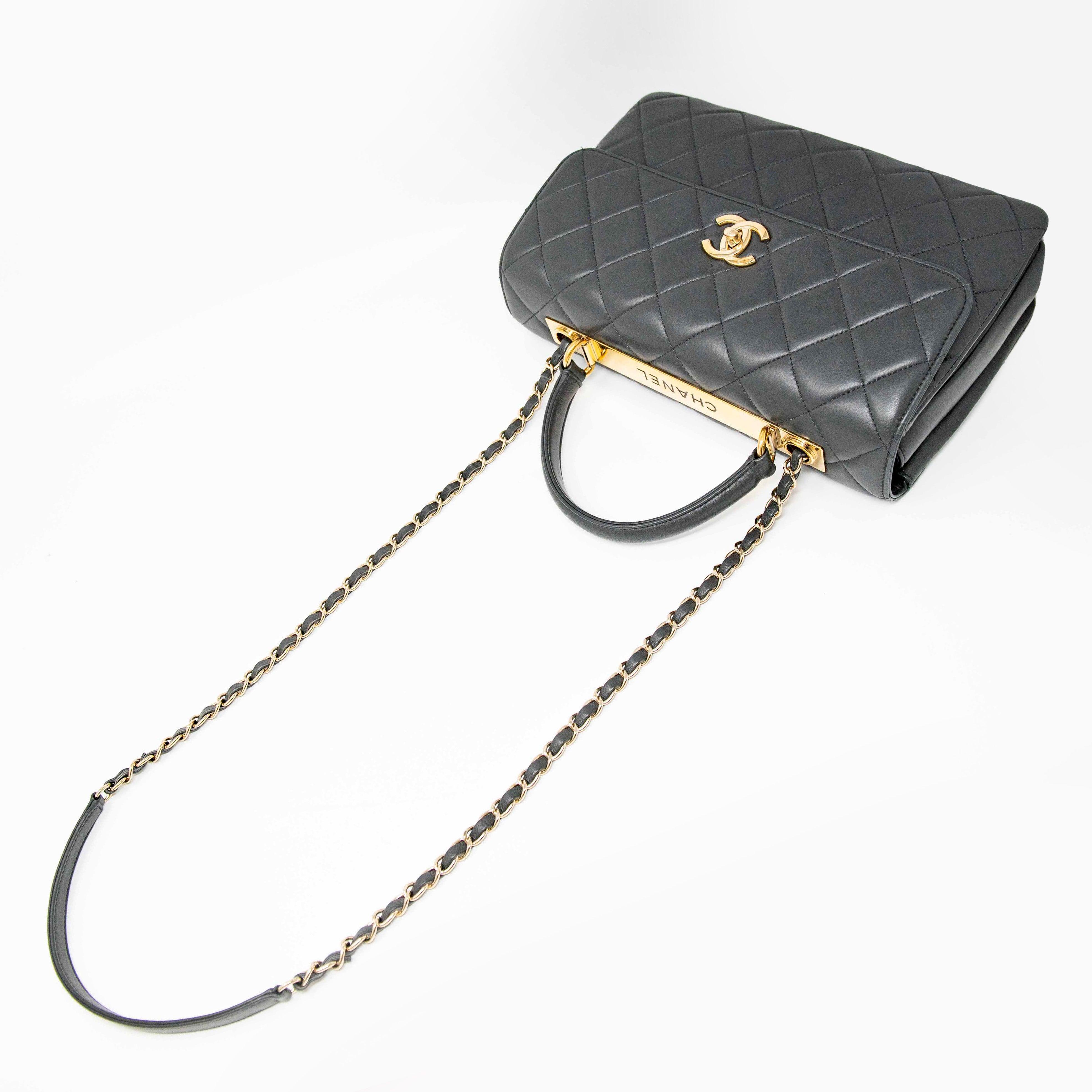 Chanel Grey Medium Trendy CC Flap Bag - Luxury Designer Handbag for Women | Perfect for Parties, Work & Everyday Use