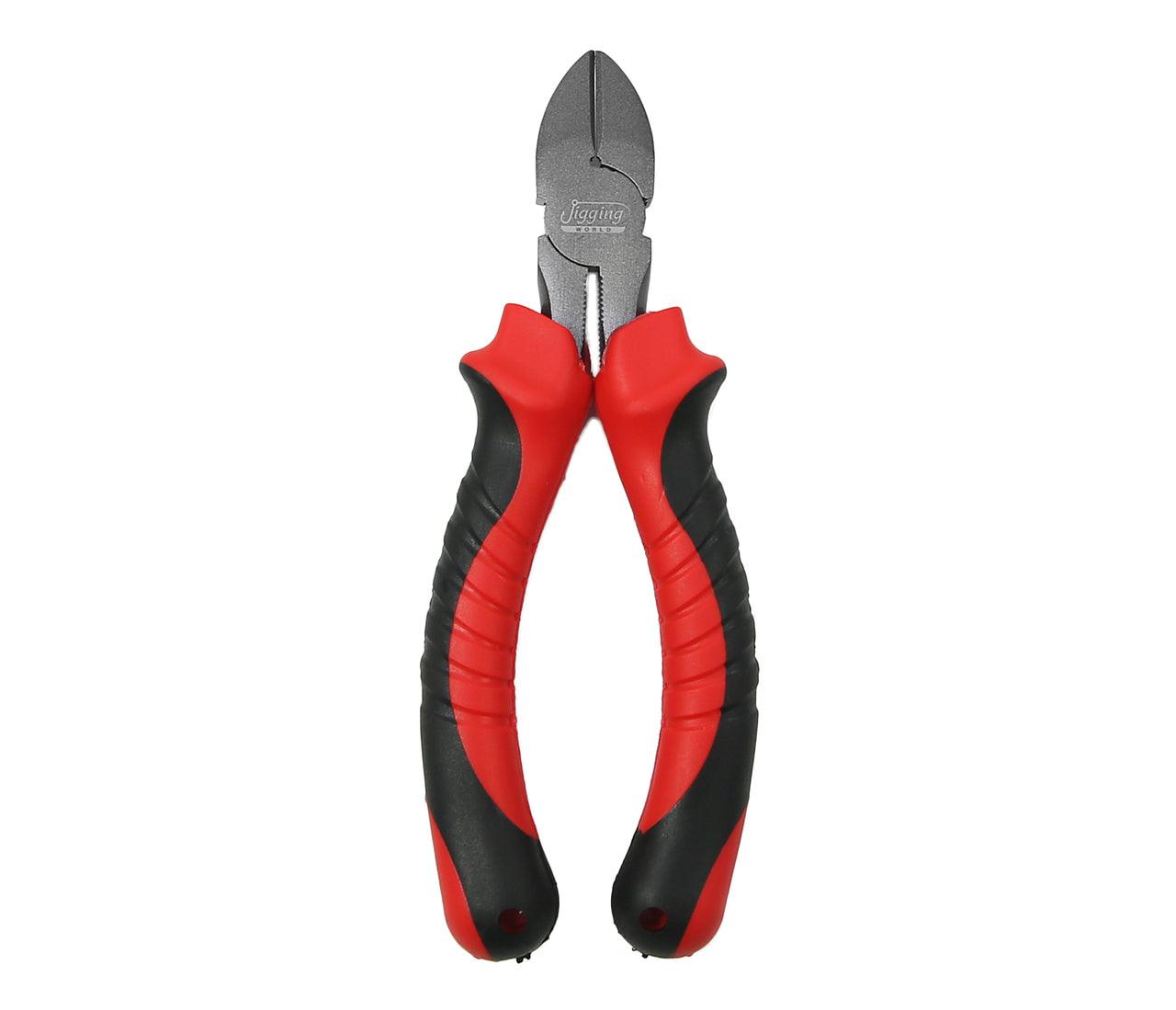 Jigging World 6-Inch Side Cutter Pliers - Professional Fishing Tool for Cutting Lines, Hooks & Wires - Perfect for Anglers, DIY & Home Repairs