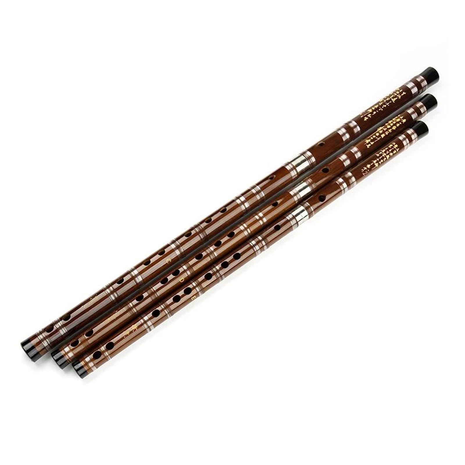 Professional 6-Hole Bamboo Flute (E Key) - Traditional Chinese Dizi Wind Instrument for Beginners & Professionals - Perfect for Meditation, Yoga, and Music Performances