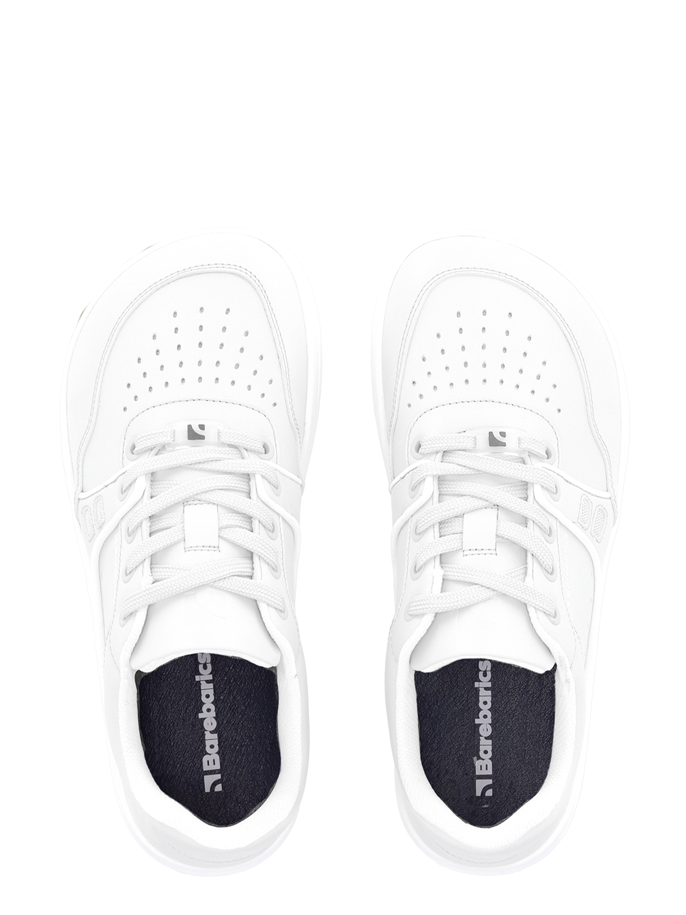 Barefoot Sneakers Barebarics Arise All White - Minimalist Running Shoes for Natural Movement & Gym Workouts