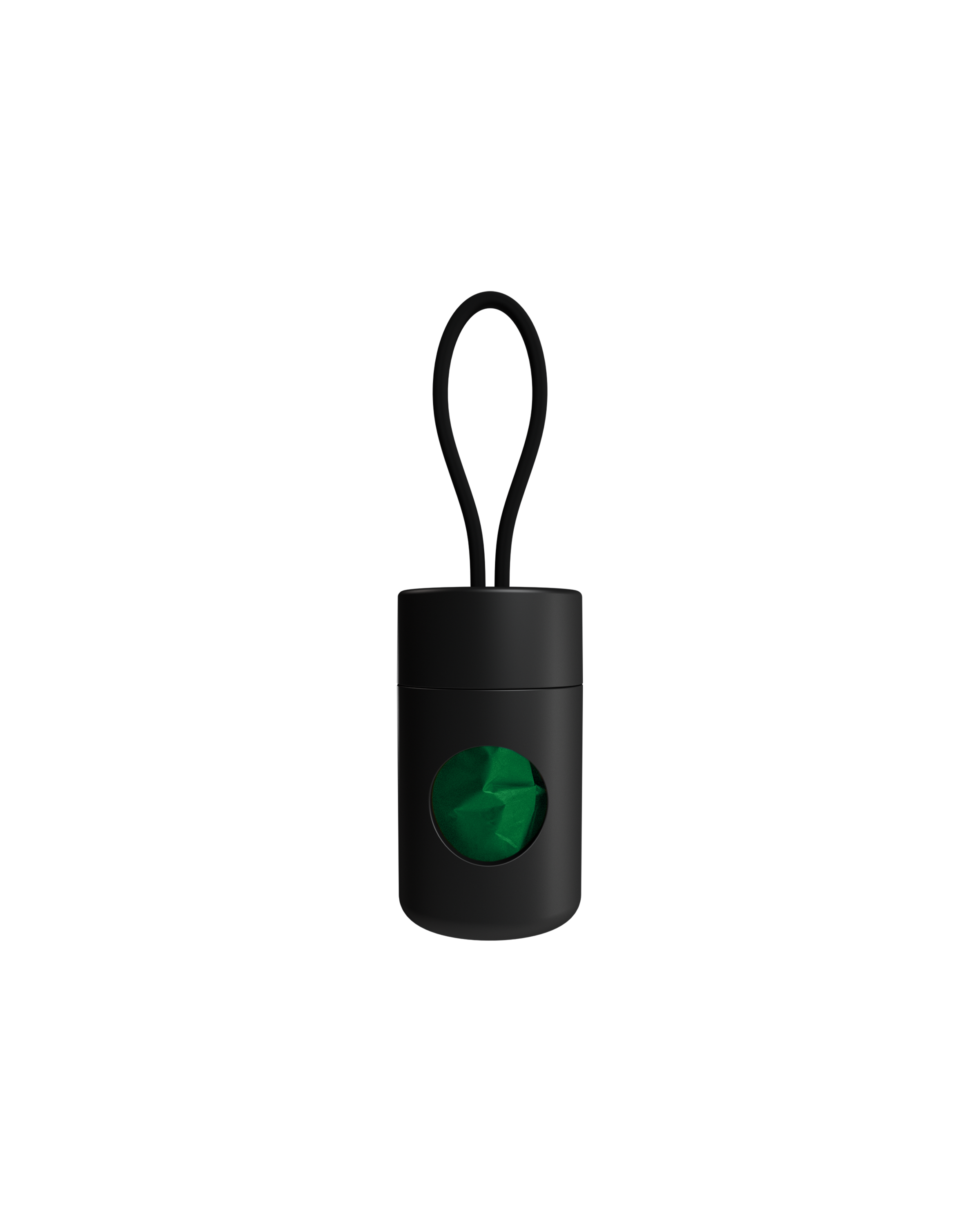 Biodegradable Dog Poop Bag Holder with Clip - Leash Attachment for Easy Waste Cleanup During Walks, Hiking, and Travel