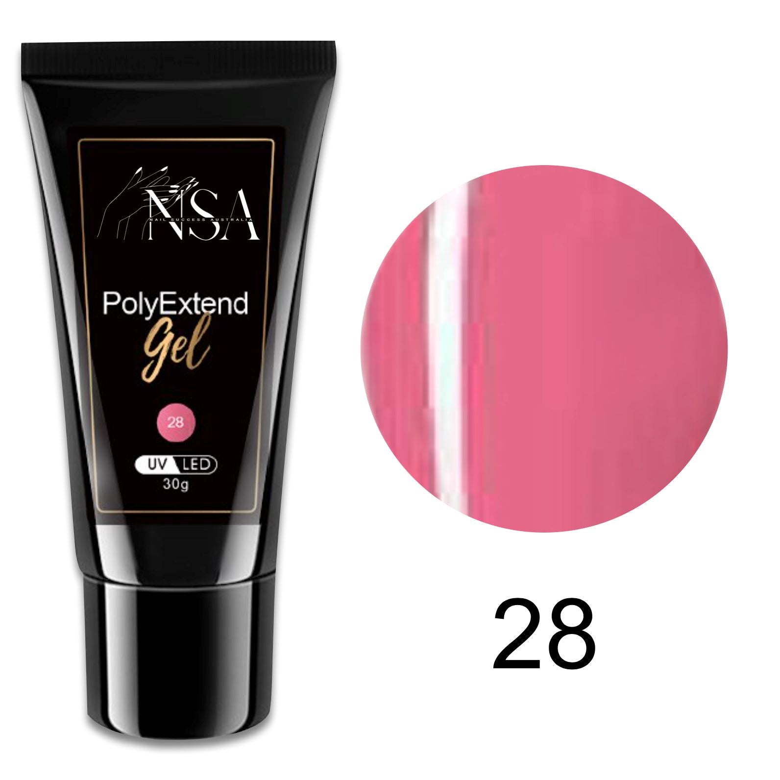 PolyGel PolyExtend Gel in a Tube - Professional Nail Extension Kit for Salon & DIY Manicures at Home
