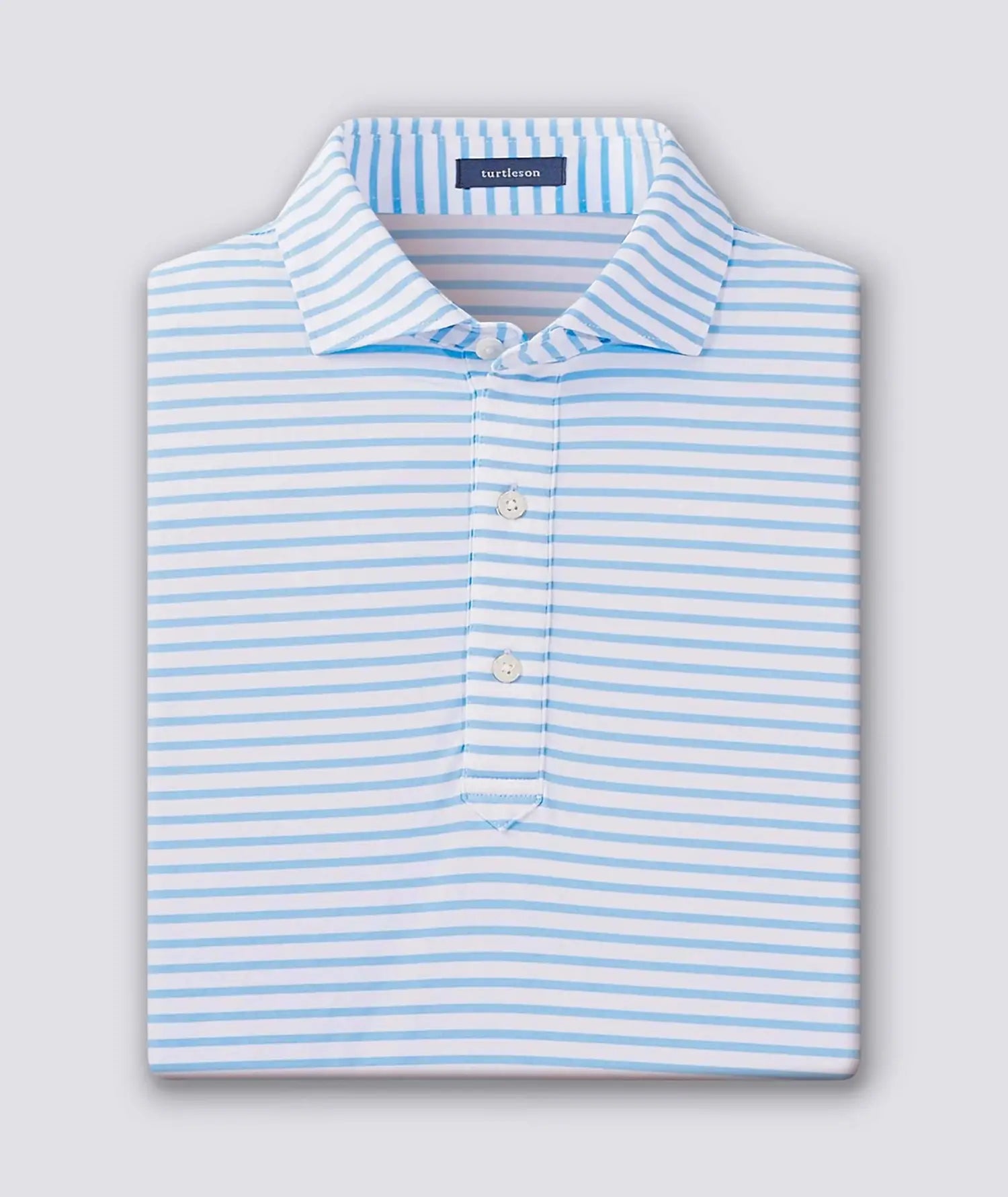 GUS Stripe Performance Polo Shirt for Men - Moisture Wicking, Breathable & Comfortable - Perfect for Golf, Tennis & Casual Wear