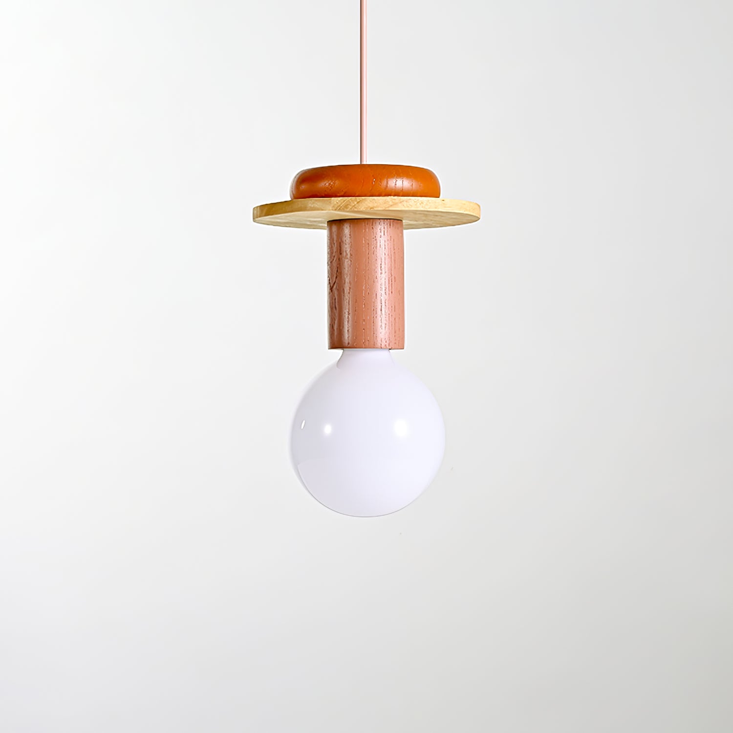 Modern Geometric Building Blocks Pendant Lamp - Handmade Wooden Hanging Light Fixture for Dining Room, Kitchen Island, Living Room & Bedroom Decor