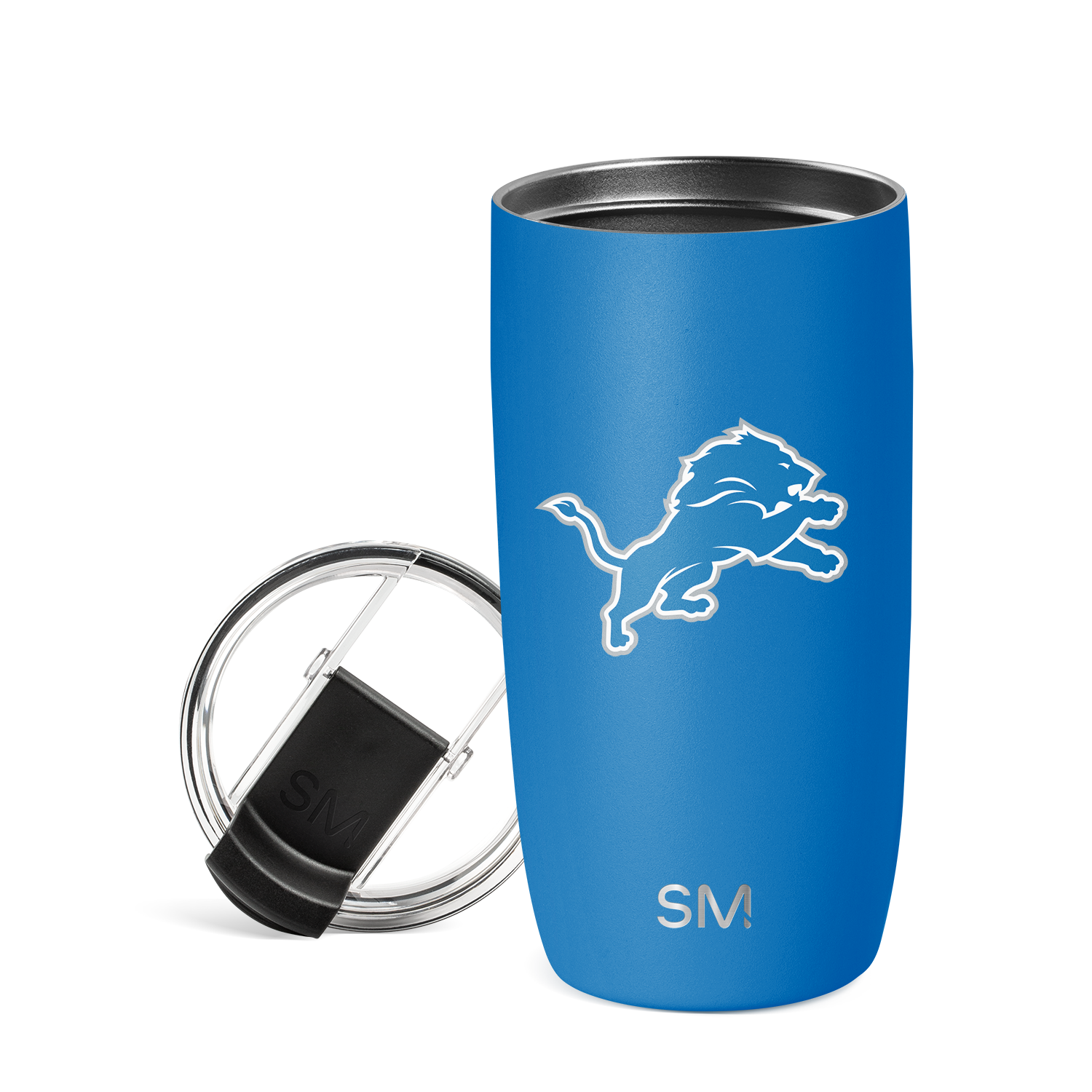 NFL Voyager Stainless Steel Tumbler with Clear Flip Lid & Straw - 20oz Insulated Travel Mug for Hot & Cold Drinks - Perfect for Football Games, Camping & Office Use