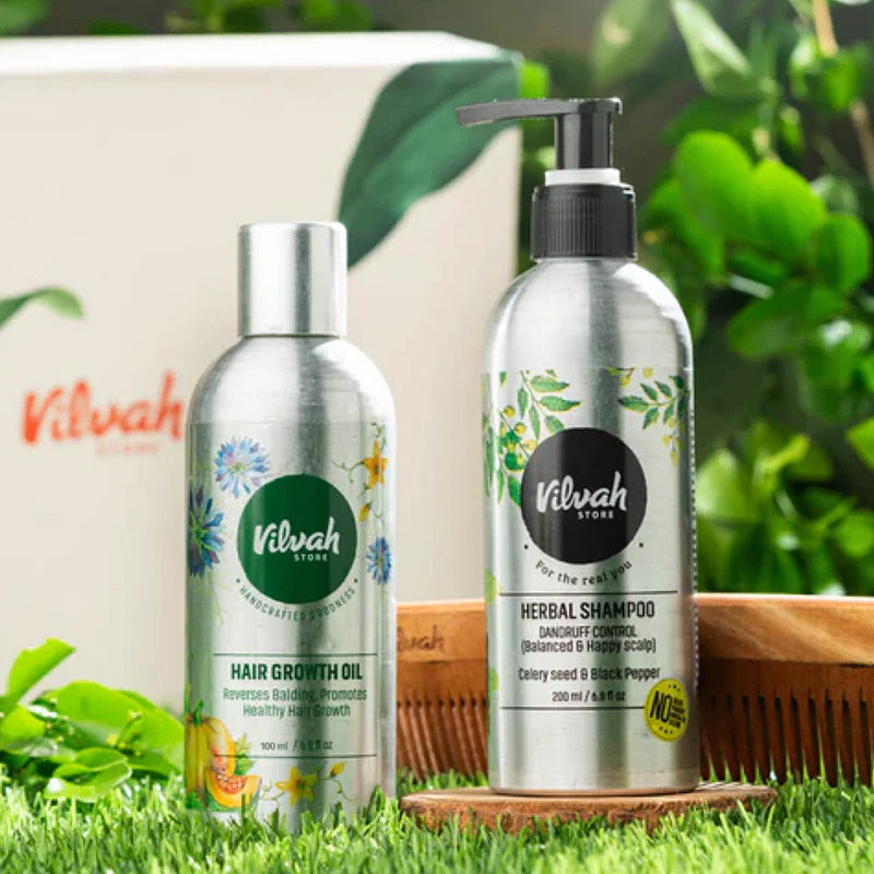 Hair Wellness Gift Set for Women - Natural Hair Care Kit with Shampoo, Conditioner & Hair Oil - Perfect for Gifts, Holidays & Self-Care Routine