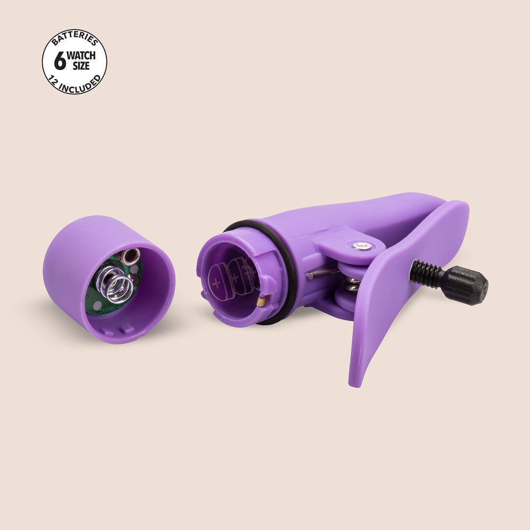 Nipple Play® Nipplettes® Vibrating Nipple Clamps - Adjustable & Rechargeable for Sensual Play, Couples Intimacy & BDSM Exploration