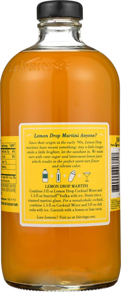 Mixer Lemon Drop Cocktail (6 Bottles) 25.4oz - Perfect for Parties, Bars & Home Mixology | Premium Cocktail Mixer for Refreshing Lemon Drop Martinis