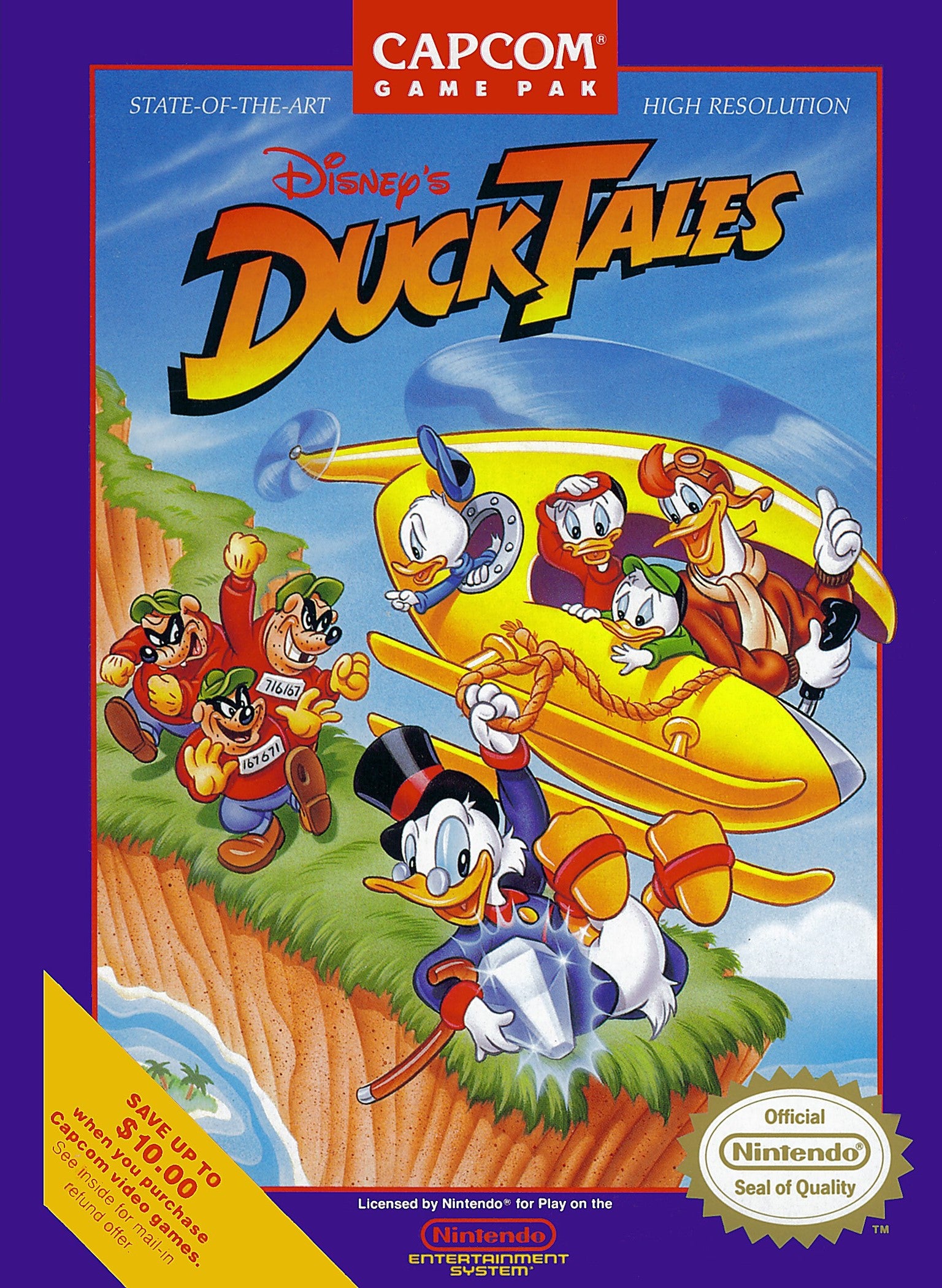 Vintage DuckTales NES Video Game Cartridge - Classic Disney Adventure for Retro Gaming Enthusiasts | Perfect for Collectors & 80s Nostalgia Fans