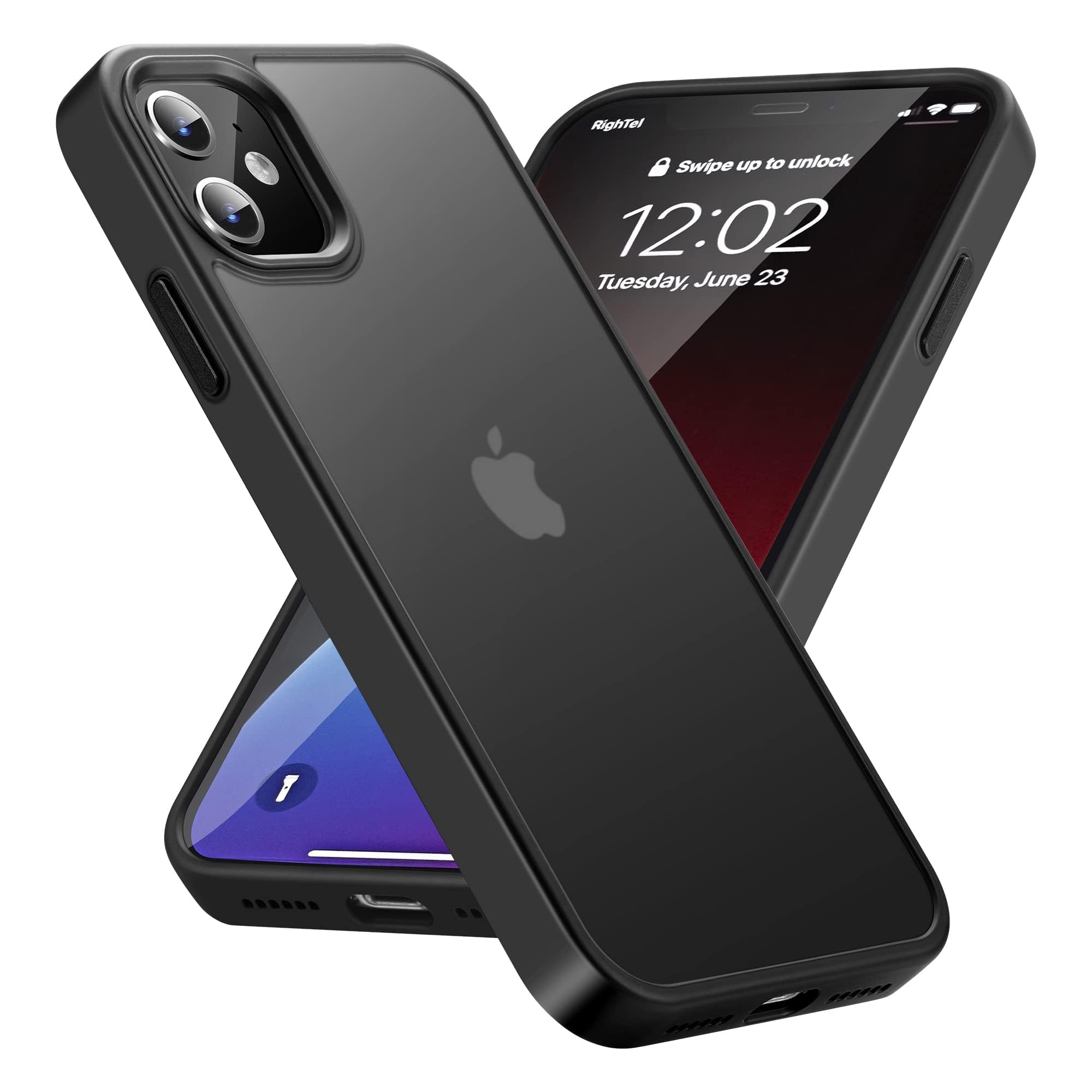 Shockproof iPhone 11 Case with Military-Grade Drop Protection - Slim Translucent Hard Back Cover for iPhone 11 6.1