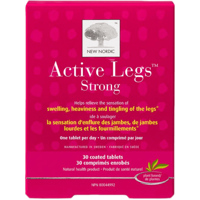 New Nordic Active Legs Strong Supplement - 30 Tablets for Leg Circulation & Comfort | Support for Active Lifestyle & Long Standing Hours