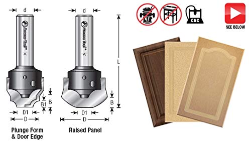 Amana Tool RC-2484 CNC Ogee Door MDF Panel - Industrial Grade Router Bit for Cabinet Doors & Furniture Making - Perfect for Woodworking, DIY Projects & Professional Carpentry