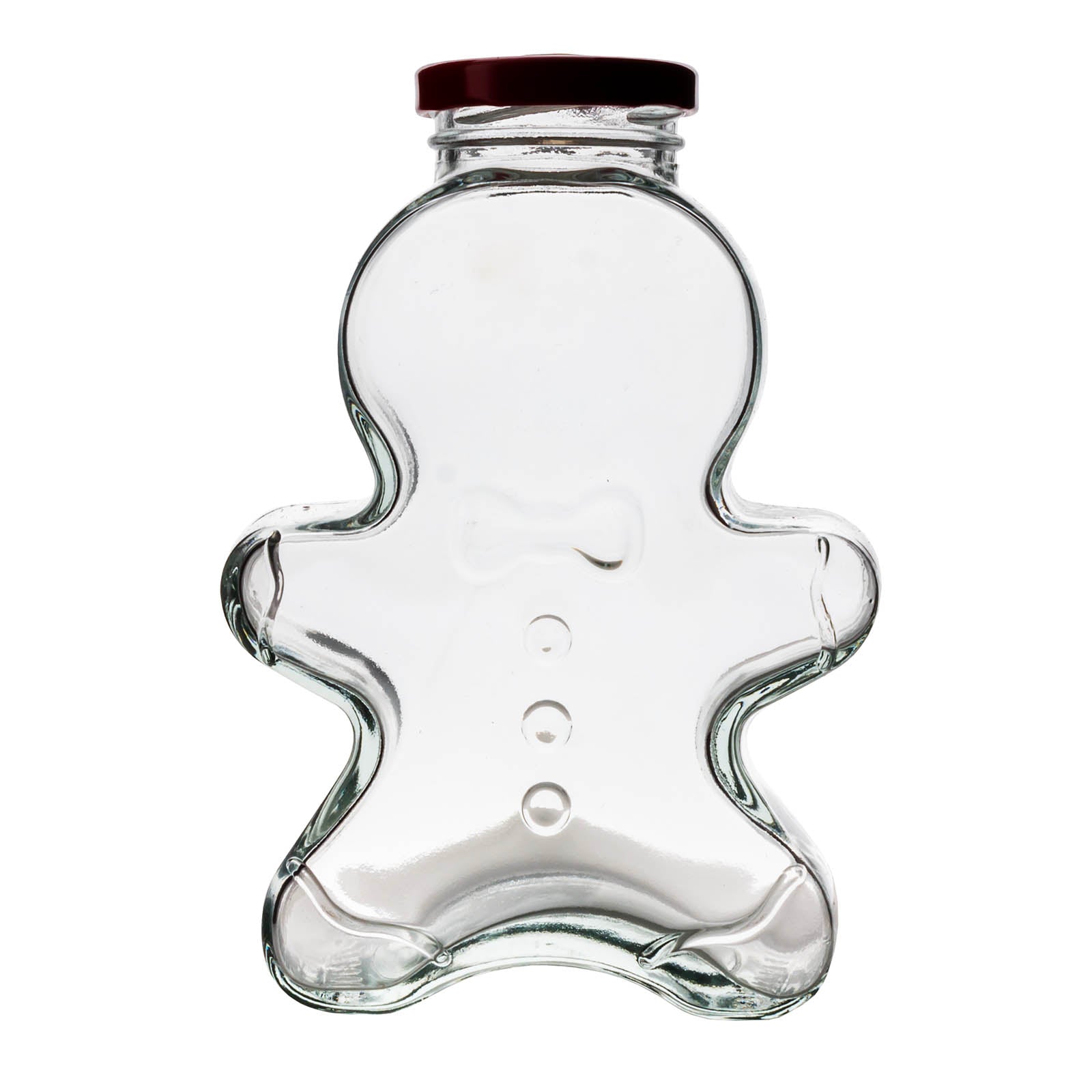 BarConic® Gingerbread Man Mason Jar with Lid - Airtight Glass Storage Container for Baking, Cookies, and Holiday Decor - Perfect for Christmas Gifts, Kitchen Organization & DIY Crafts